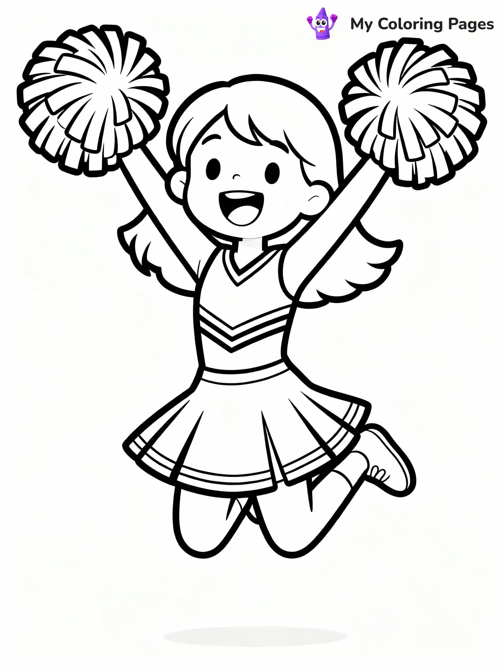 Cheerleader Coloring Pages - 7
