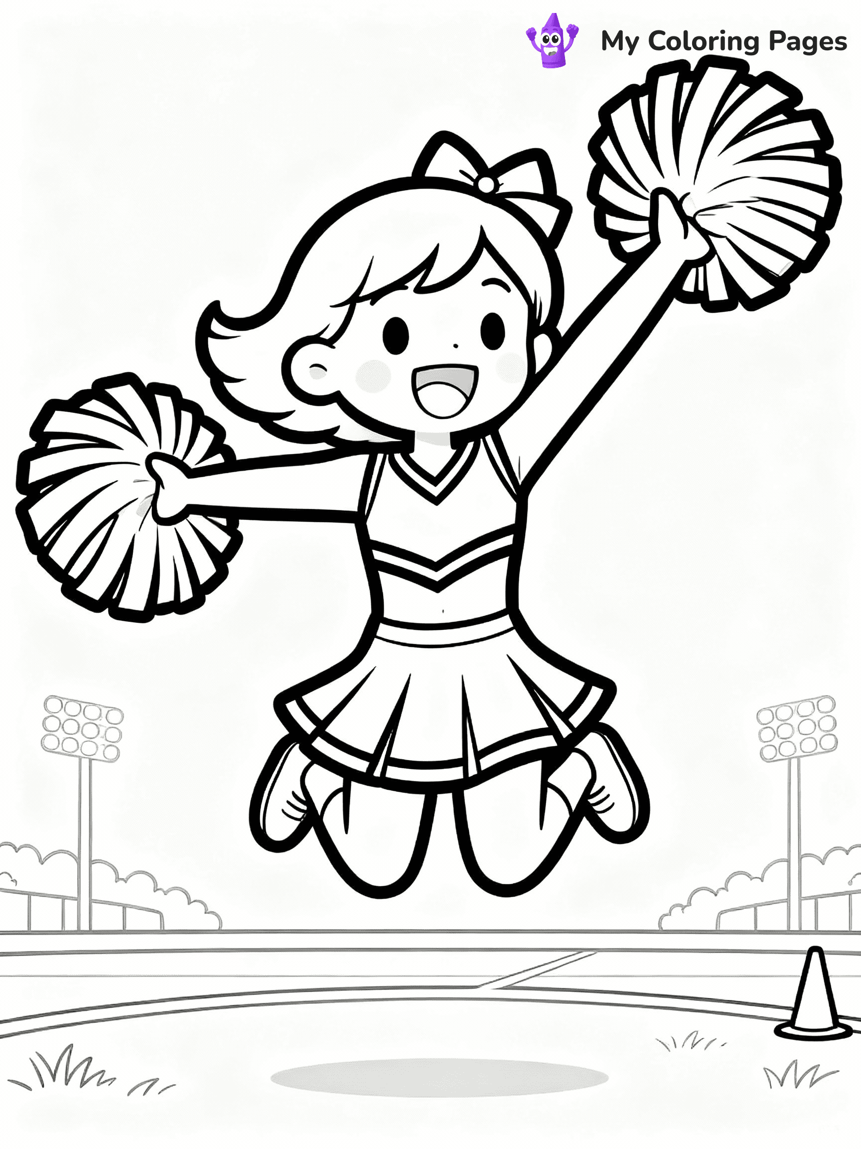 Cheerleader Coloring Pages - 6