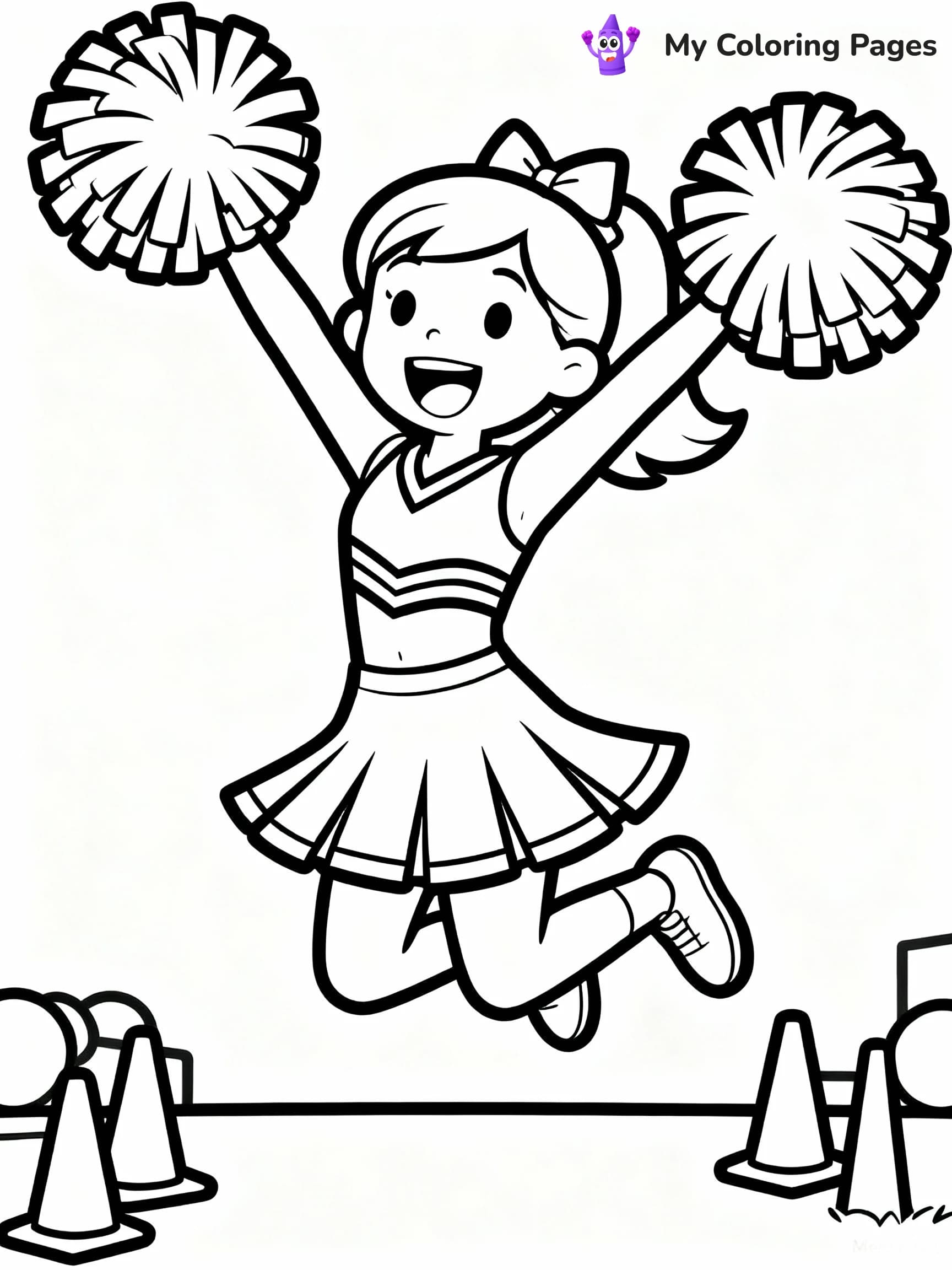 Cheerleader Coloring Pages - 4