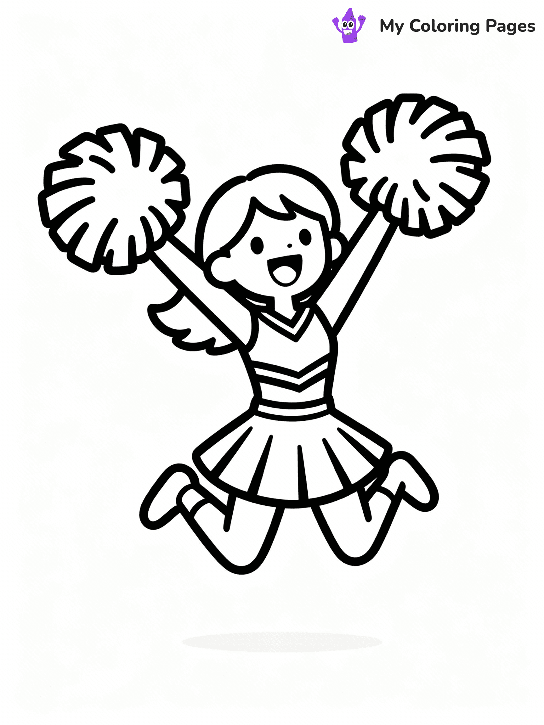 Cheerleader Coloring Pages - 3