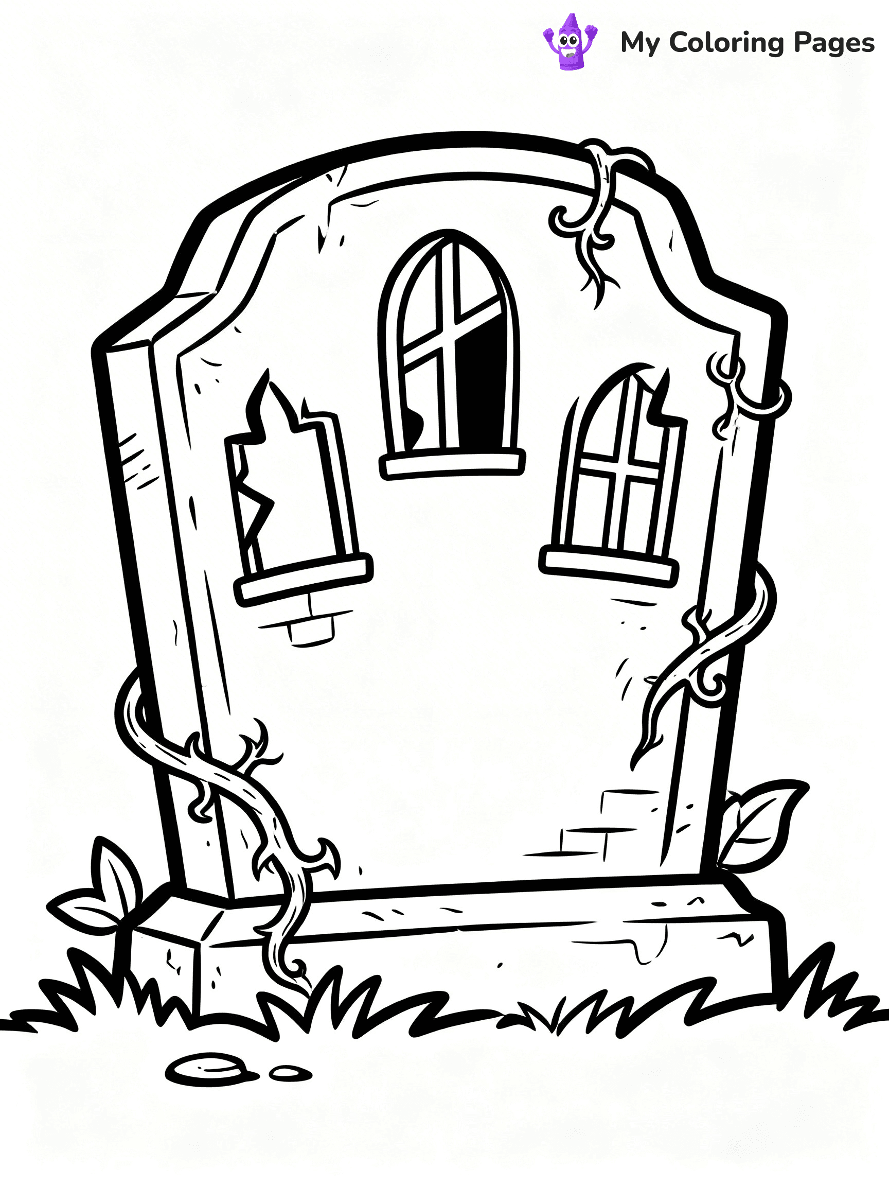 Tombstone Coloring Pages - 13