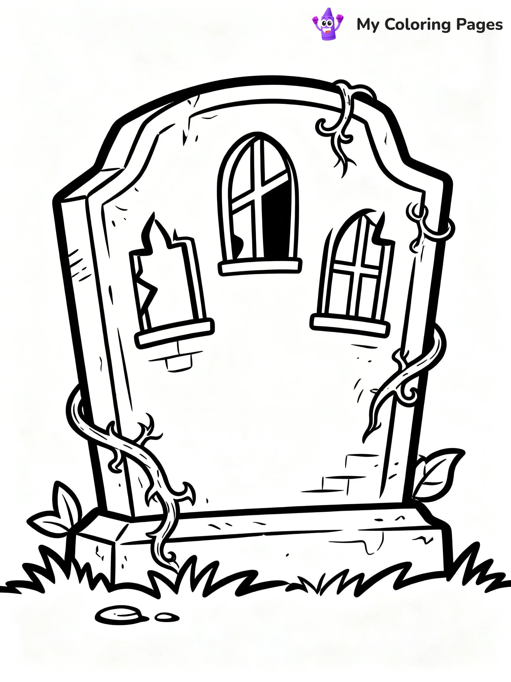 Tombstone Coloring Pages - 13