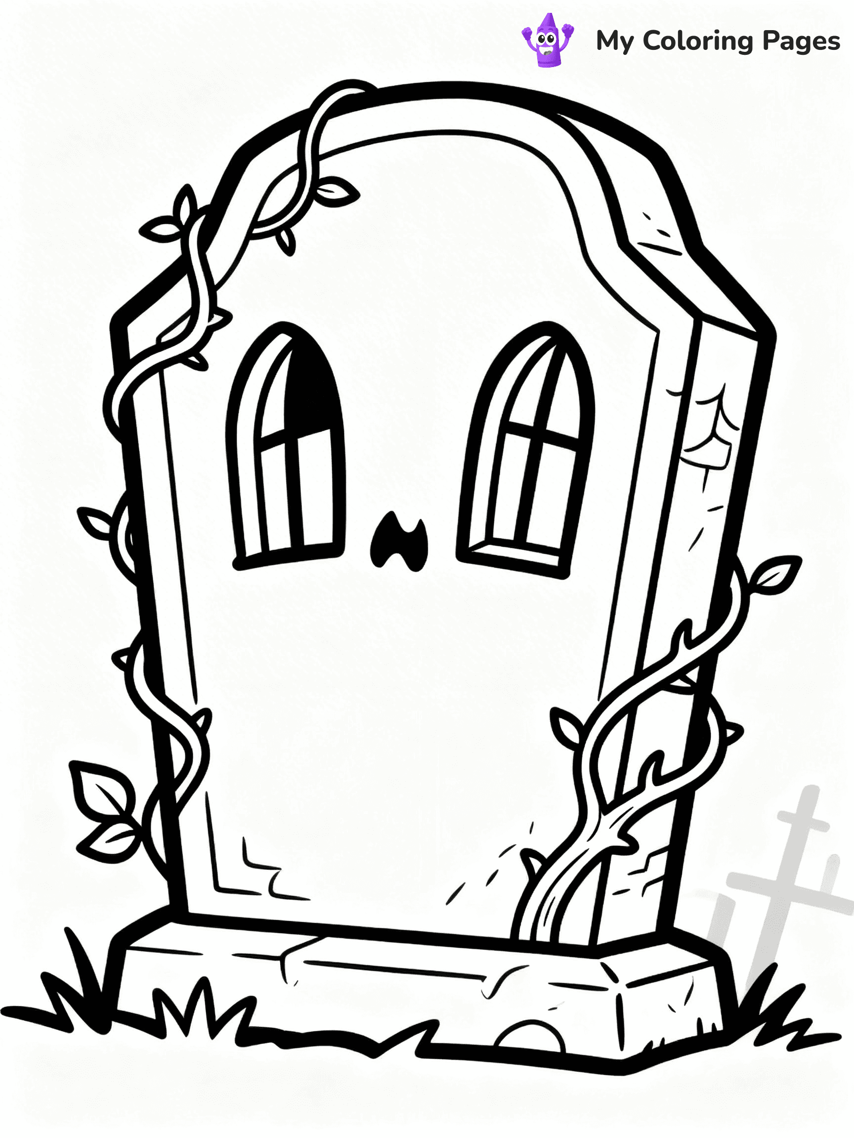 Tombstone Coloring Pages - 11
