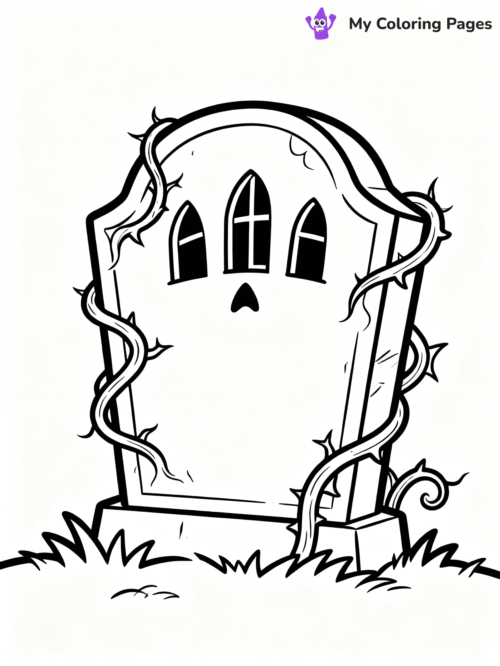 Tombstone Coloring Pages - 10
