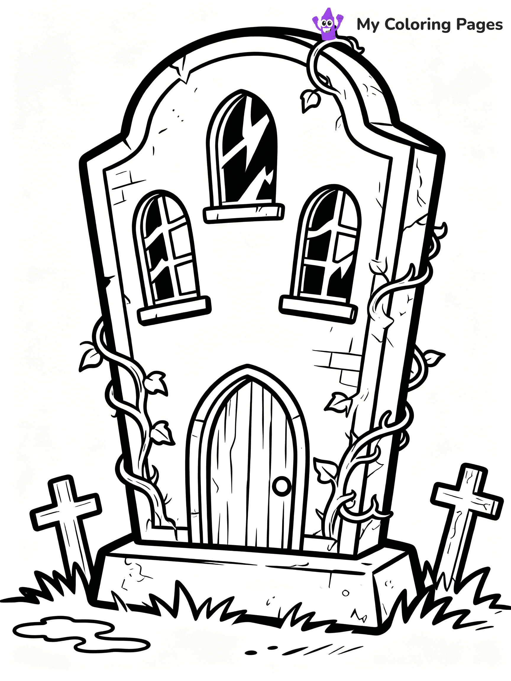 Tombstone Coloring Pages - 9