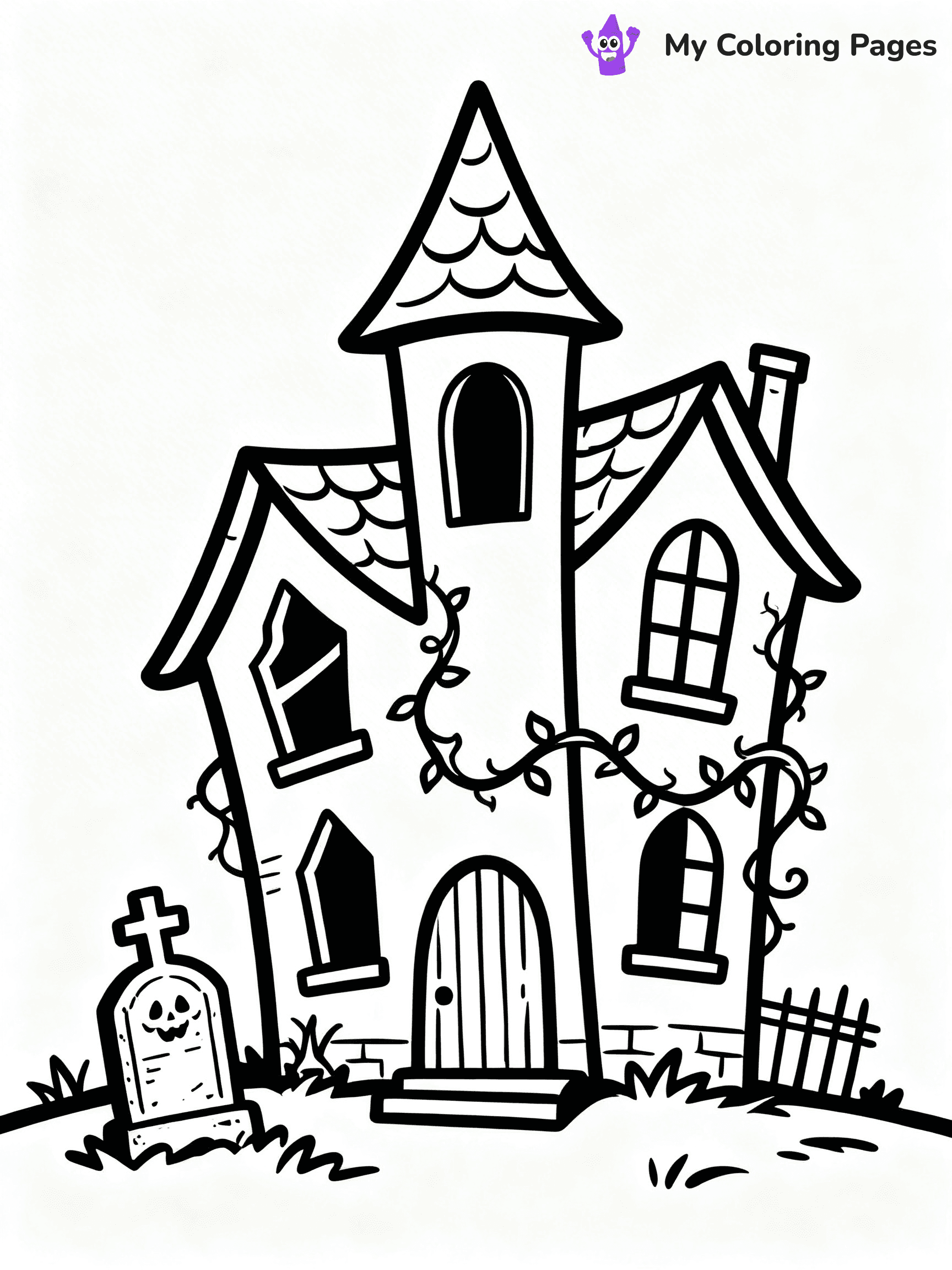 Tombstone Coloring Pages - 7