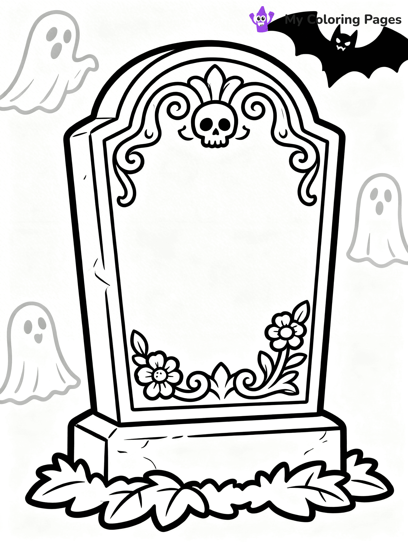 Tombstone Coloring Pages - 5