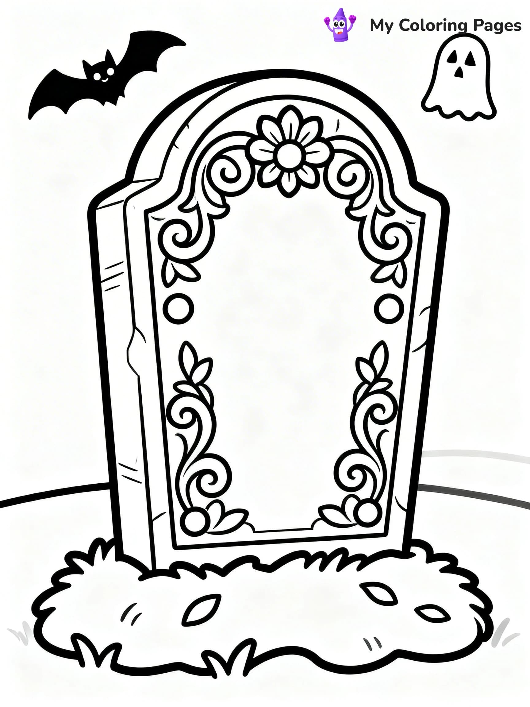 Tombstone Coloring Pages - 4