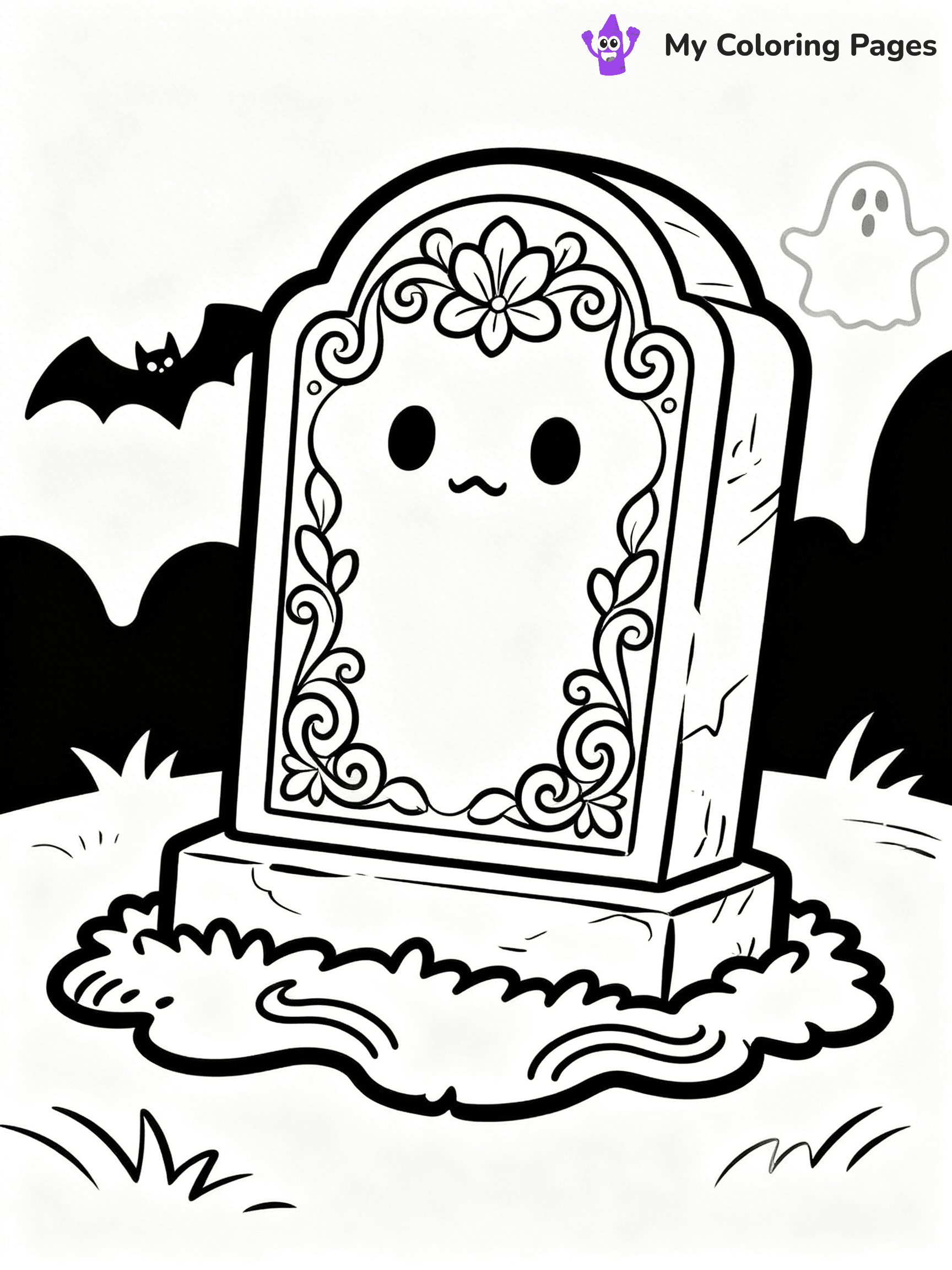Tombstone Coloring Pages - 1