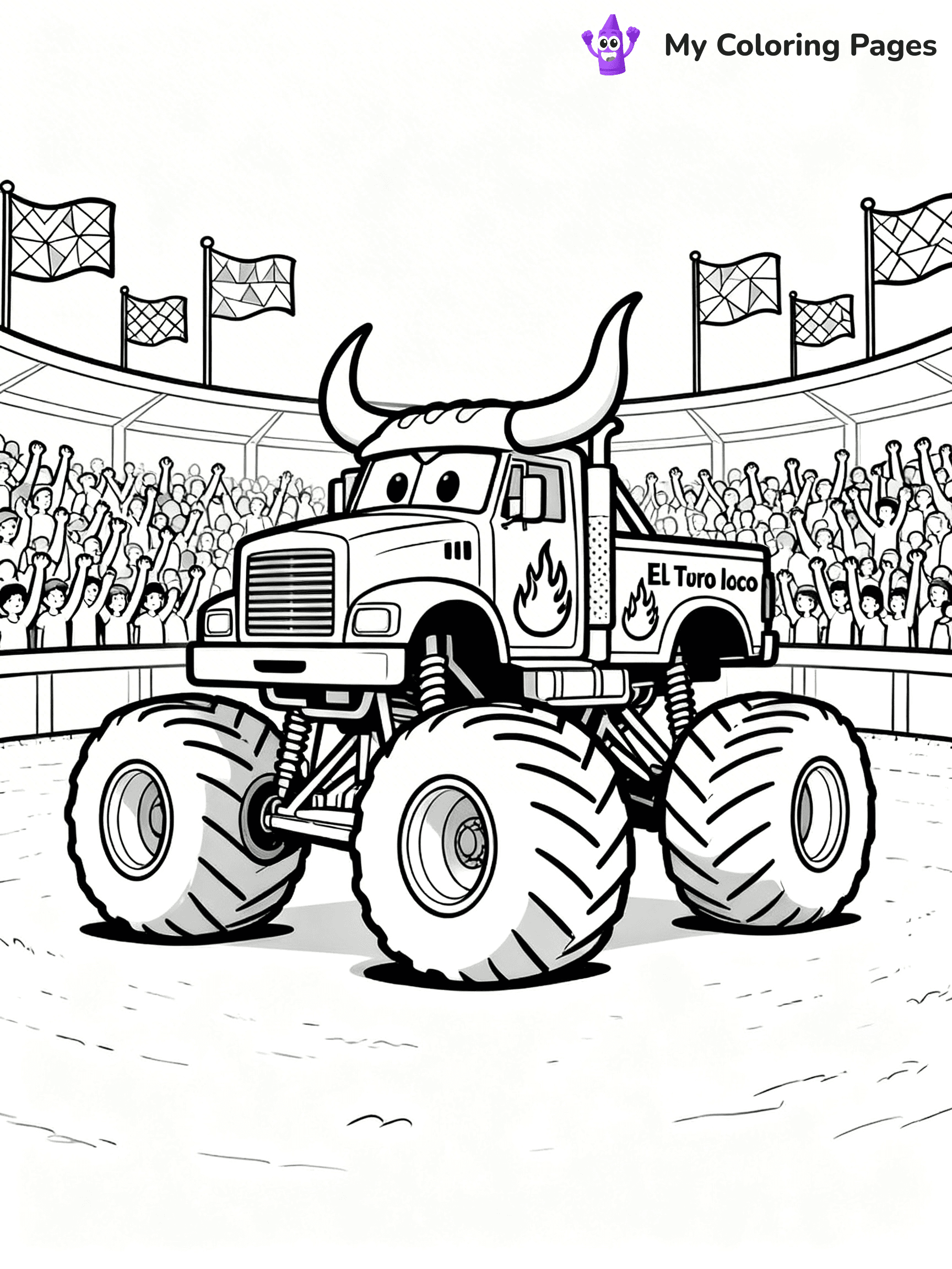 El Toro Loco Coloring Pages - 12