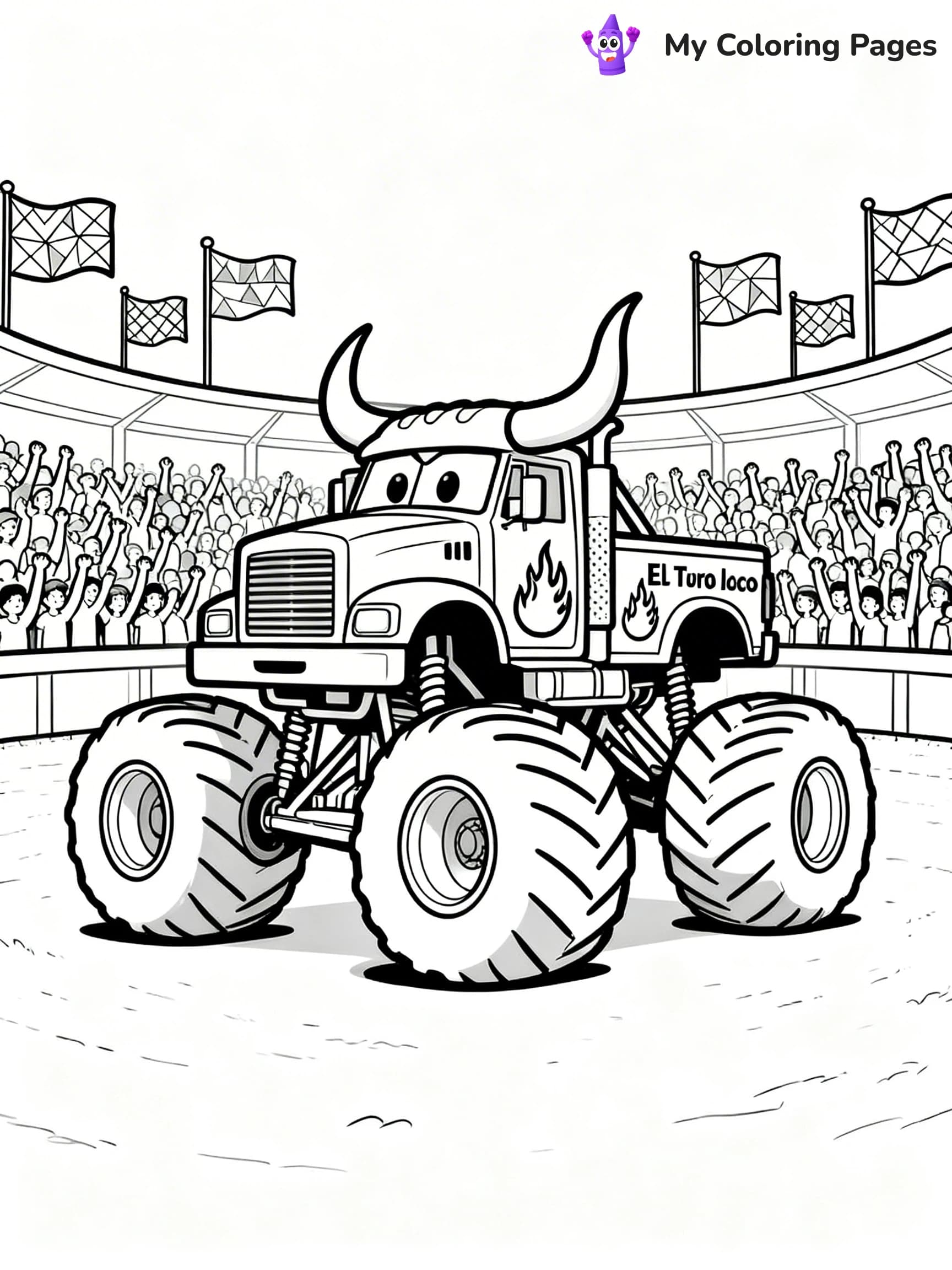 El Toro Loco Coloring Pages - 12