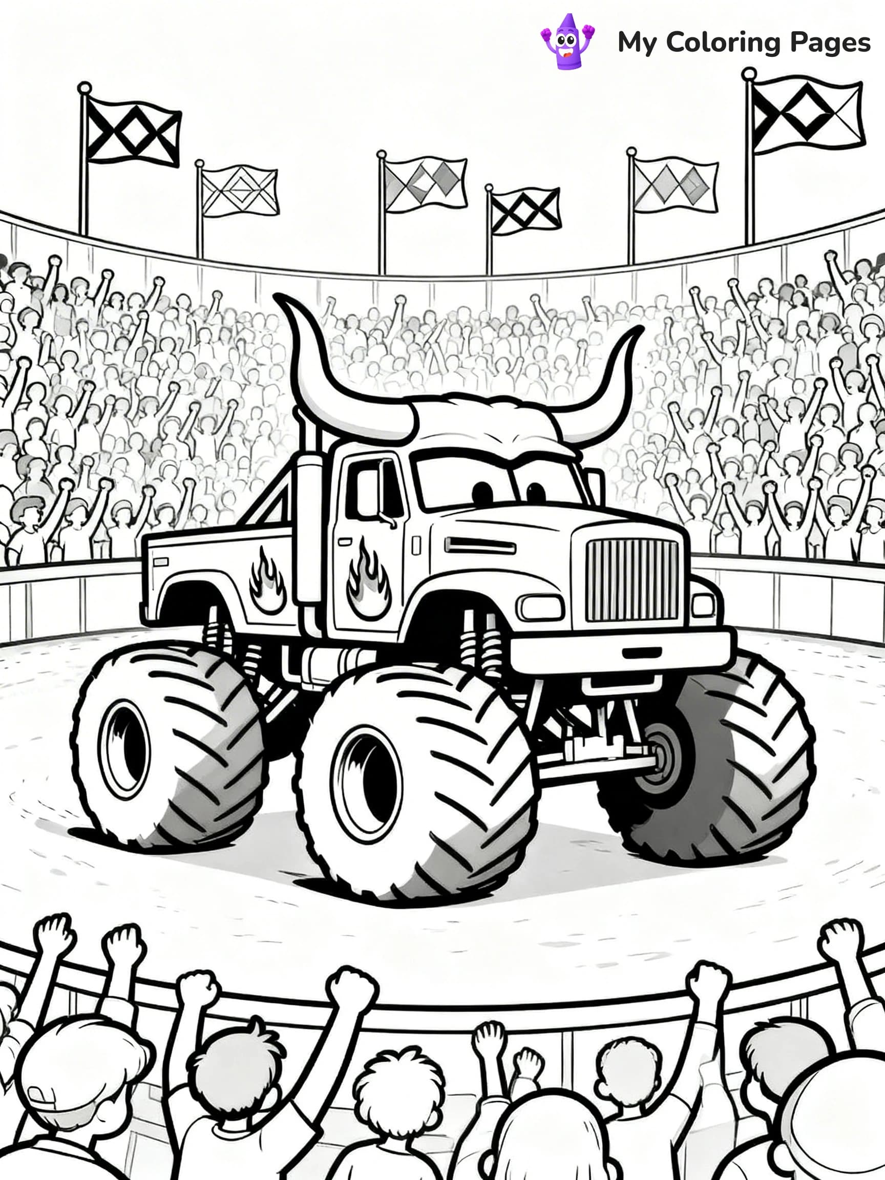 El Toro Loco Coloring Pages - 11