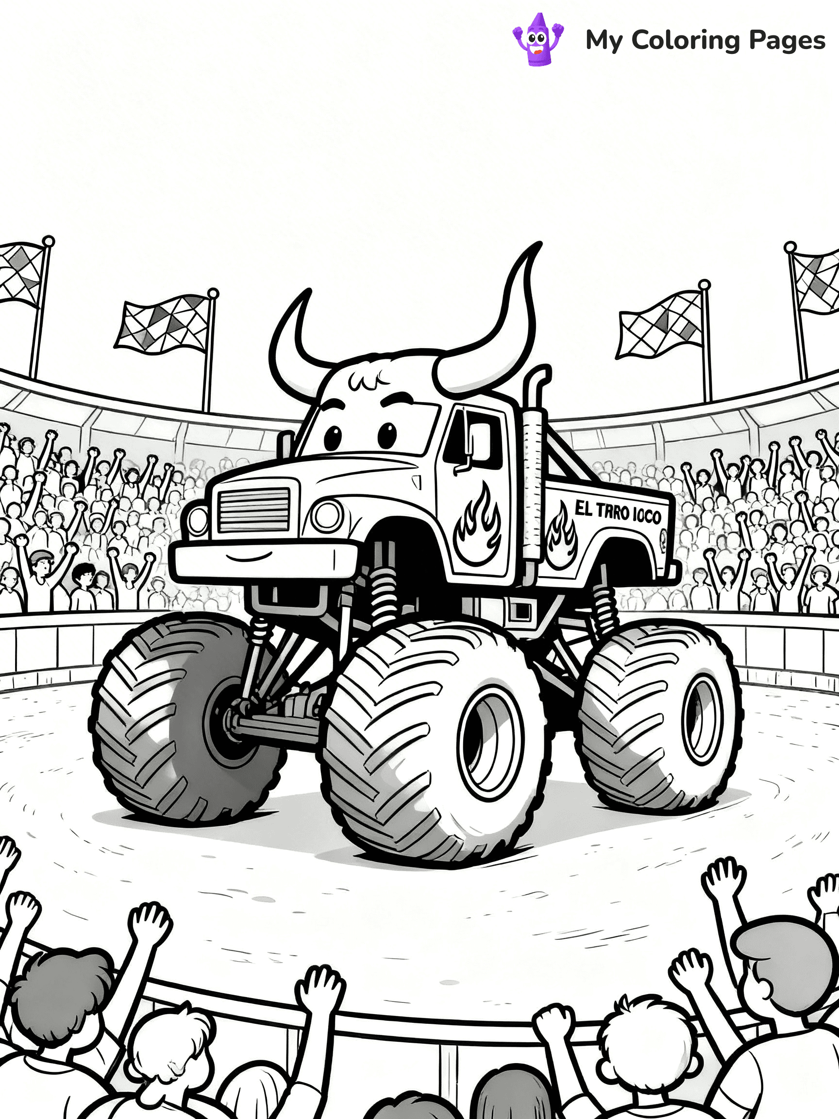El Toro Loco Coloring Pages - 10
