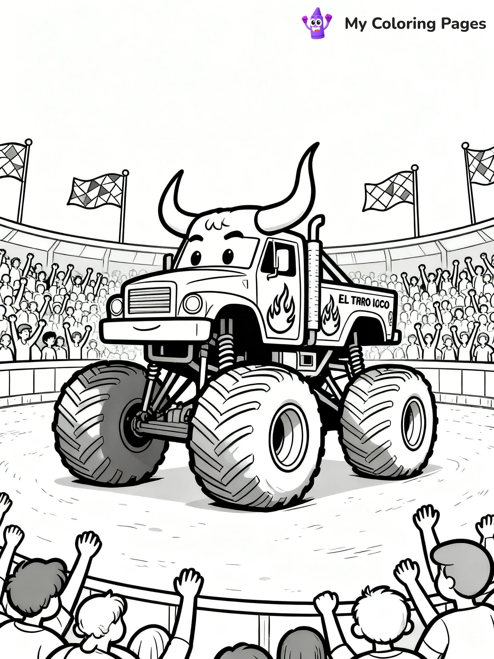 El Toro Loco Coloring Pages - 10