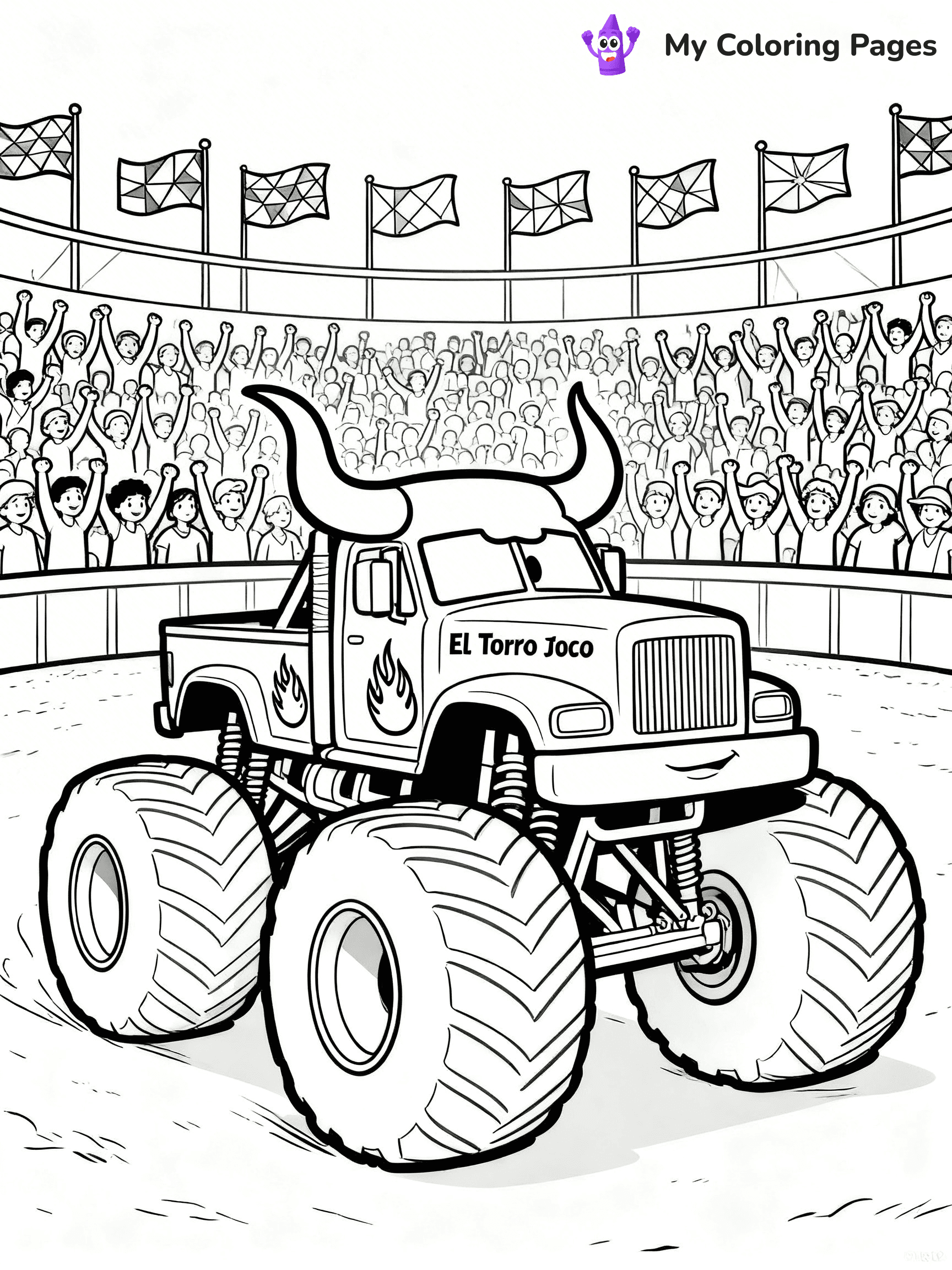 El Toro Loco Coloring Pages - 3