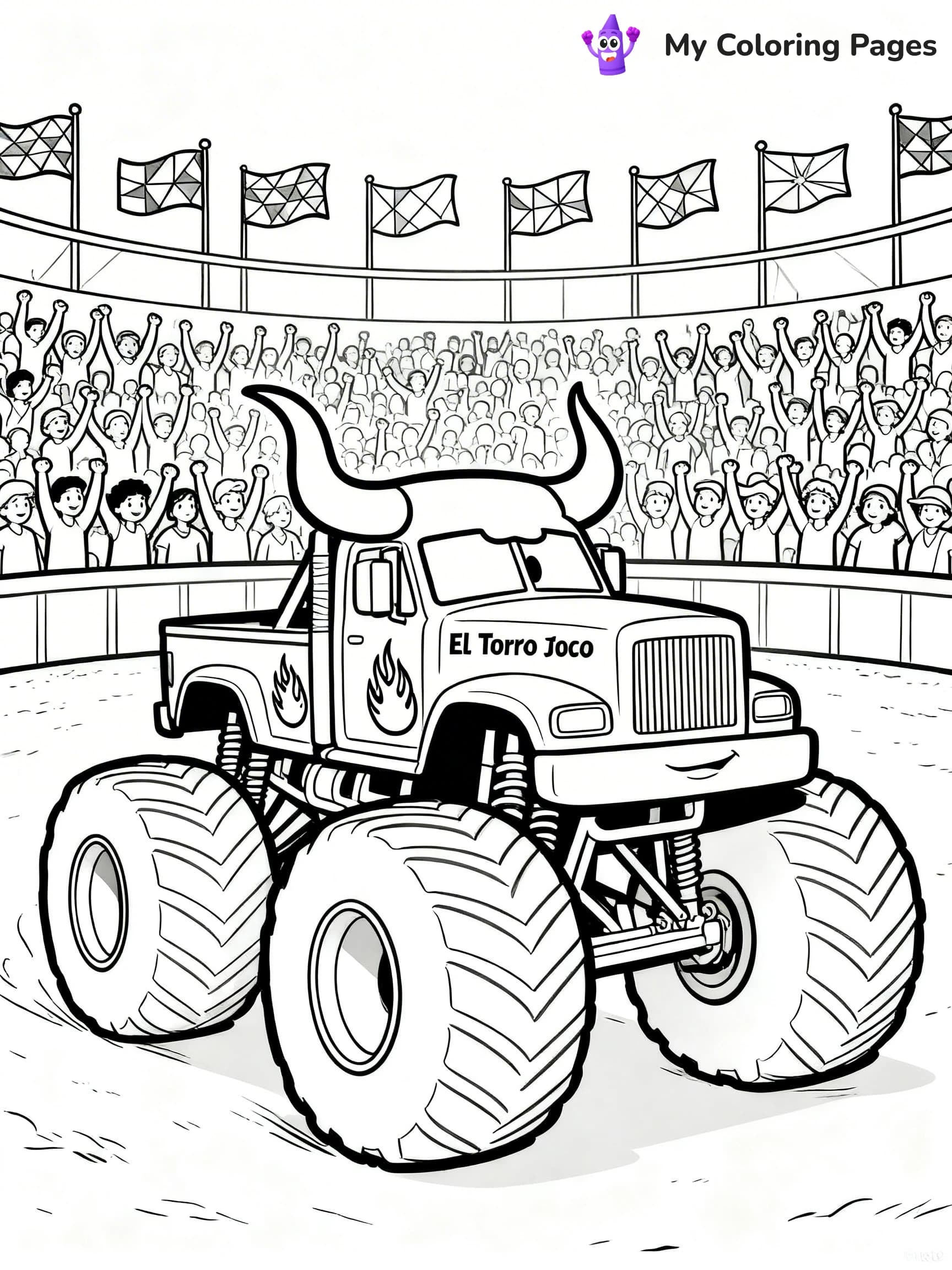El Toro Loco Coloring Pages - 3