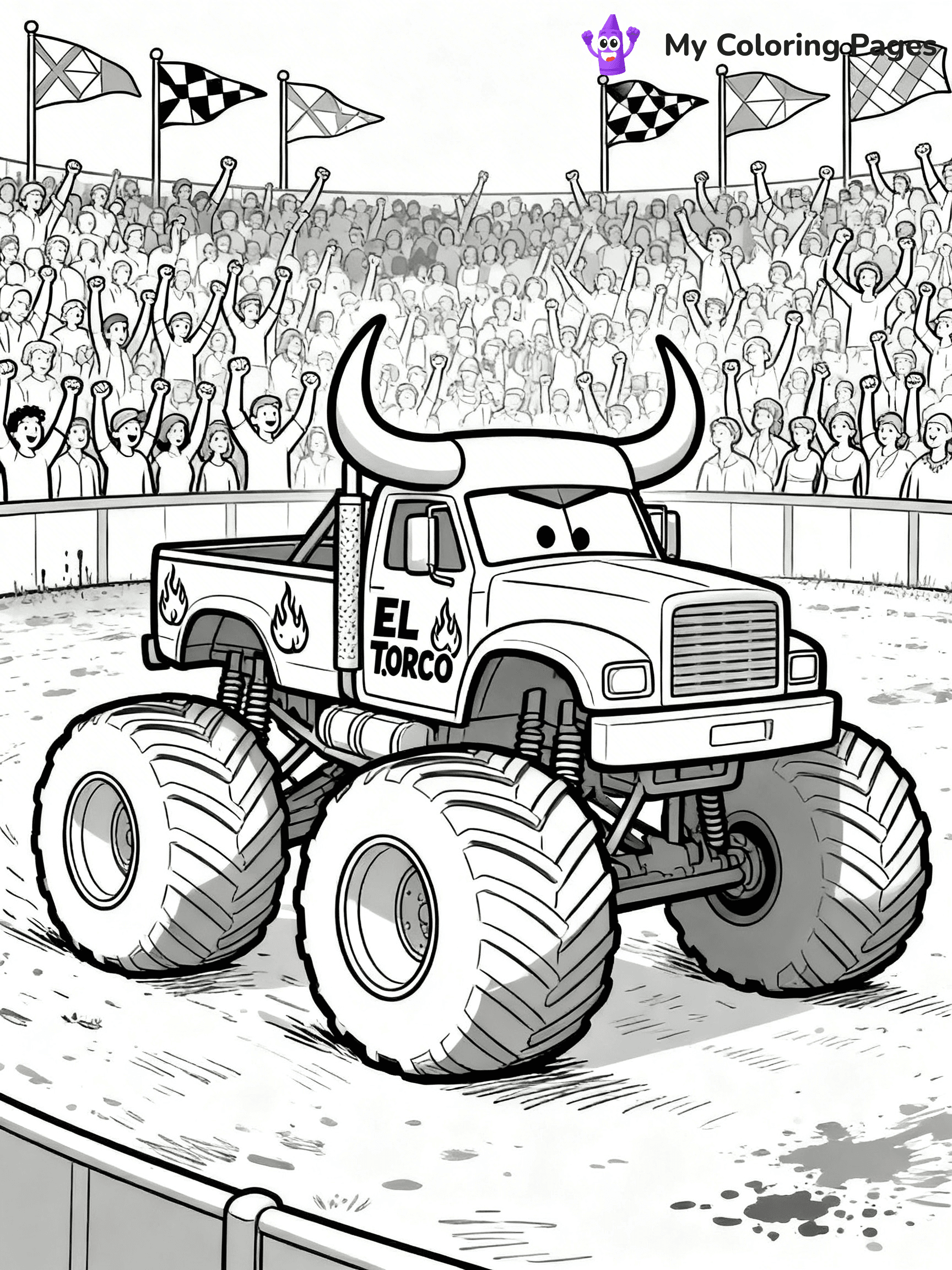 El Toro Loco Coloring Pages - 2