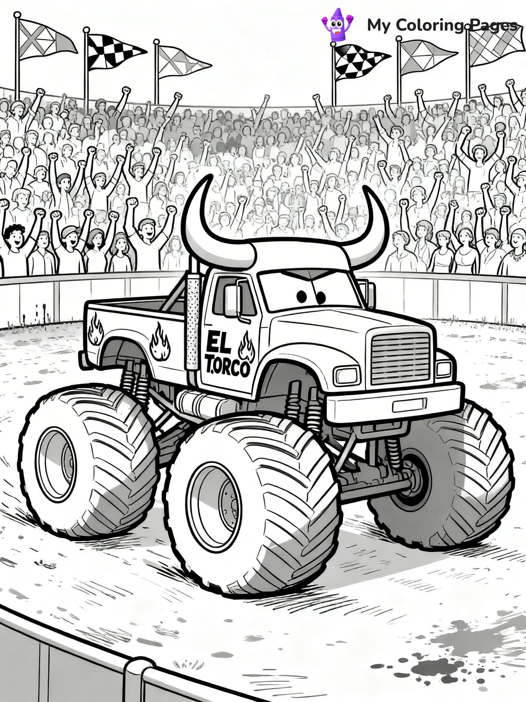 El Toro Loco Coloring Pages - 2