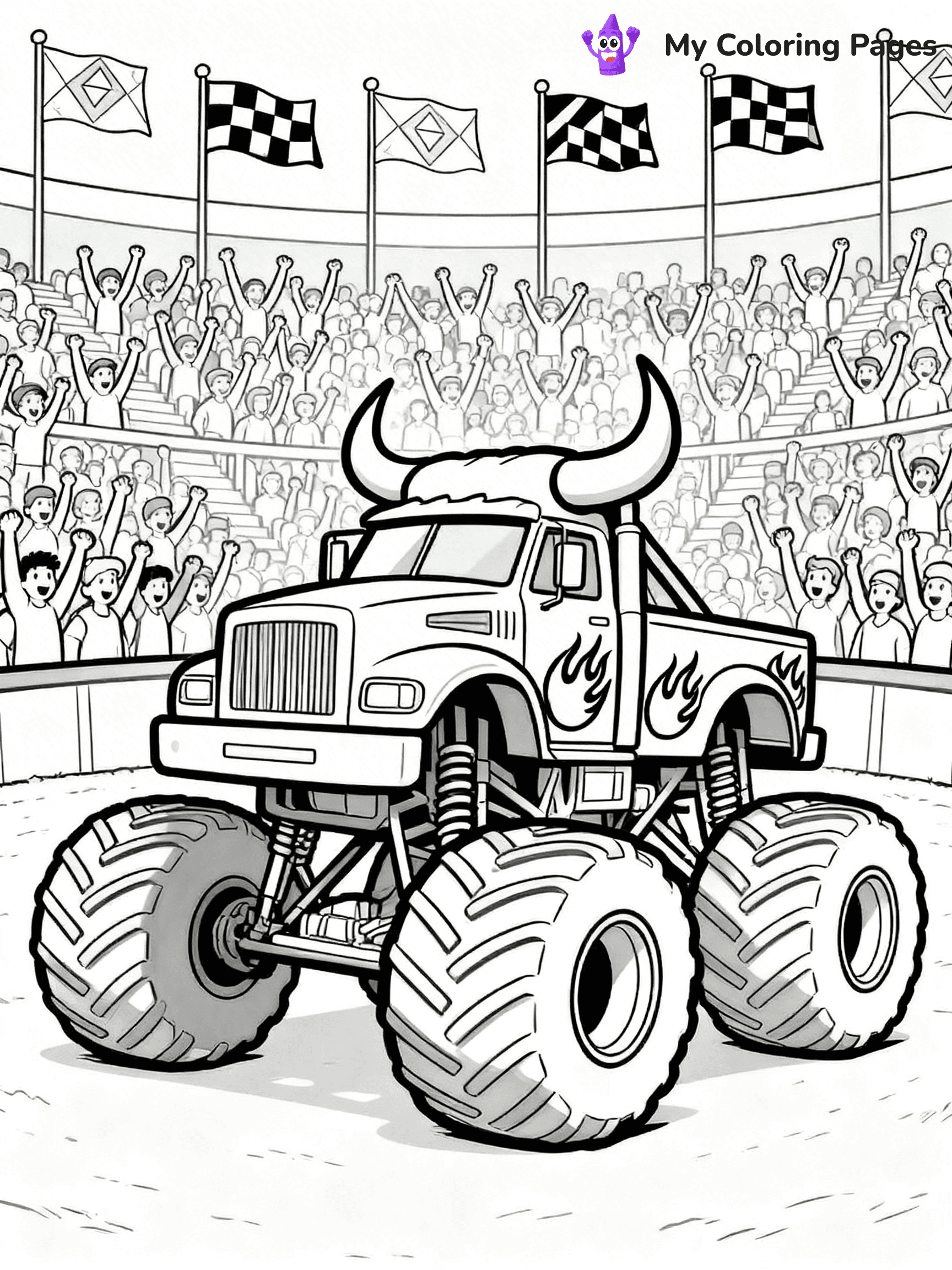 El Toro Loco Coloring Pages - 1