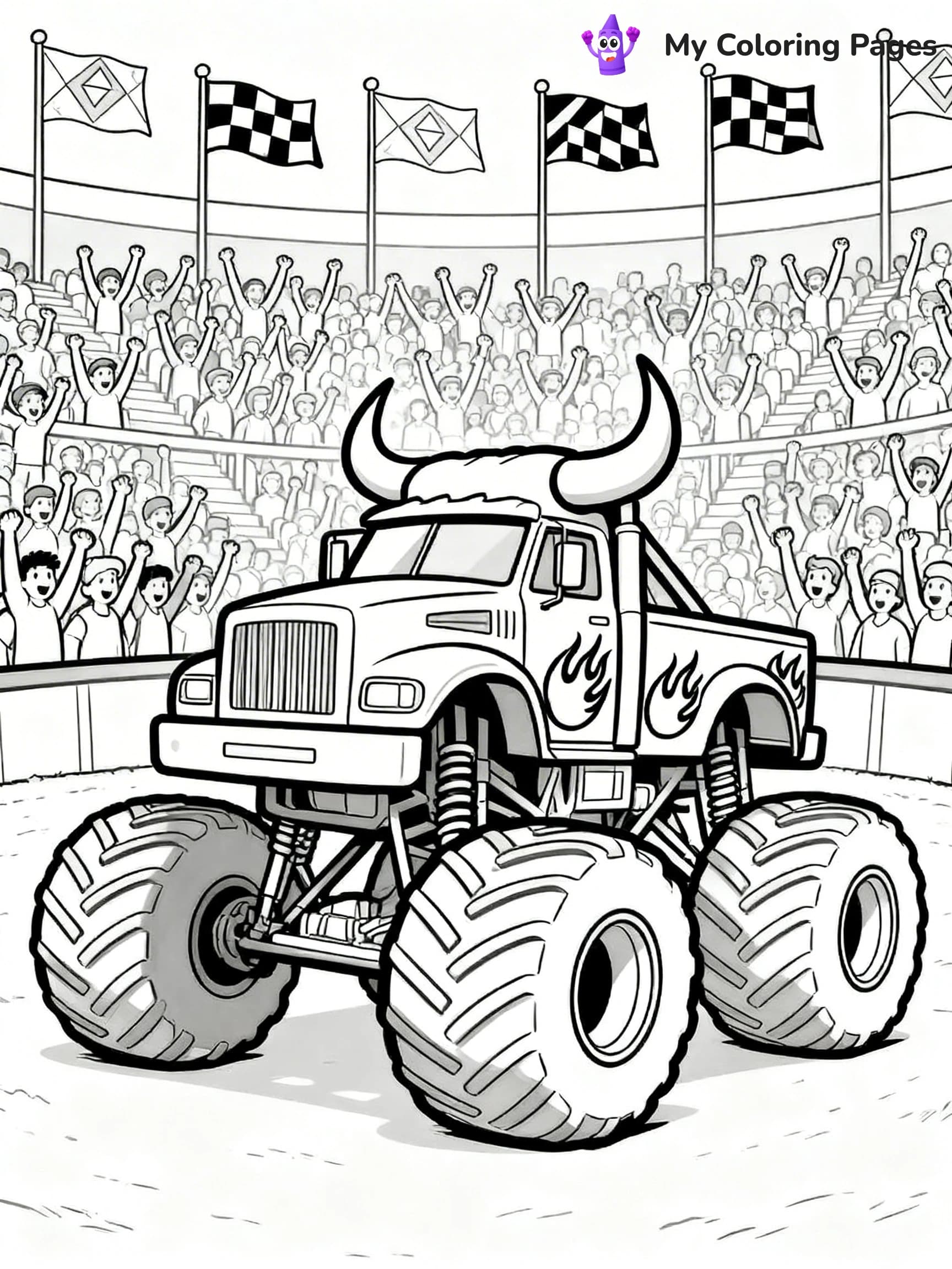 El Toro Loco Coloring Pages - 1