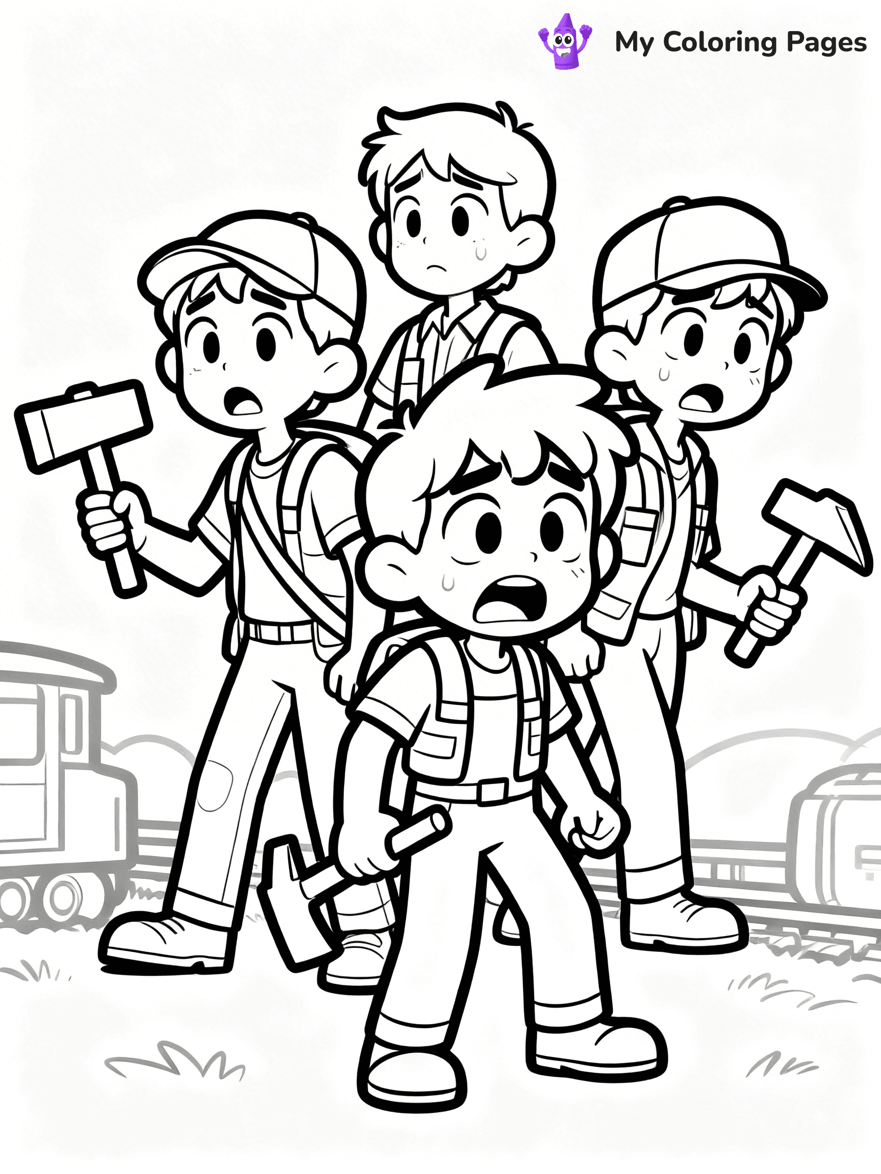 Choo Choo Charles Coloring Pages - 9