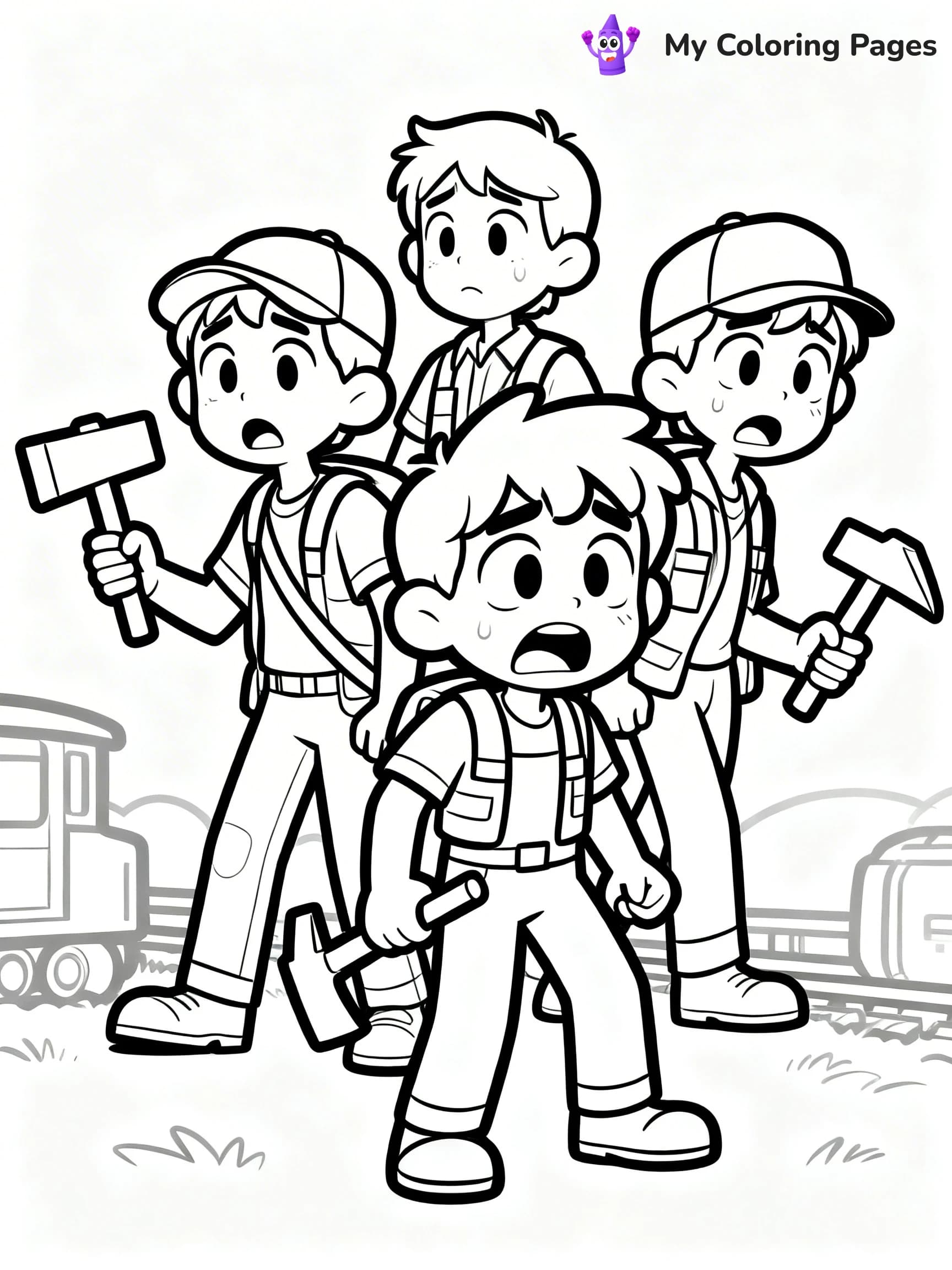 Choo Choo Charles Coloring Pages - 9