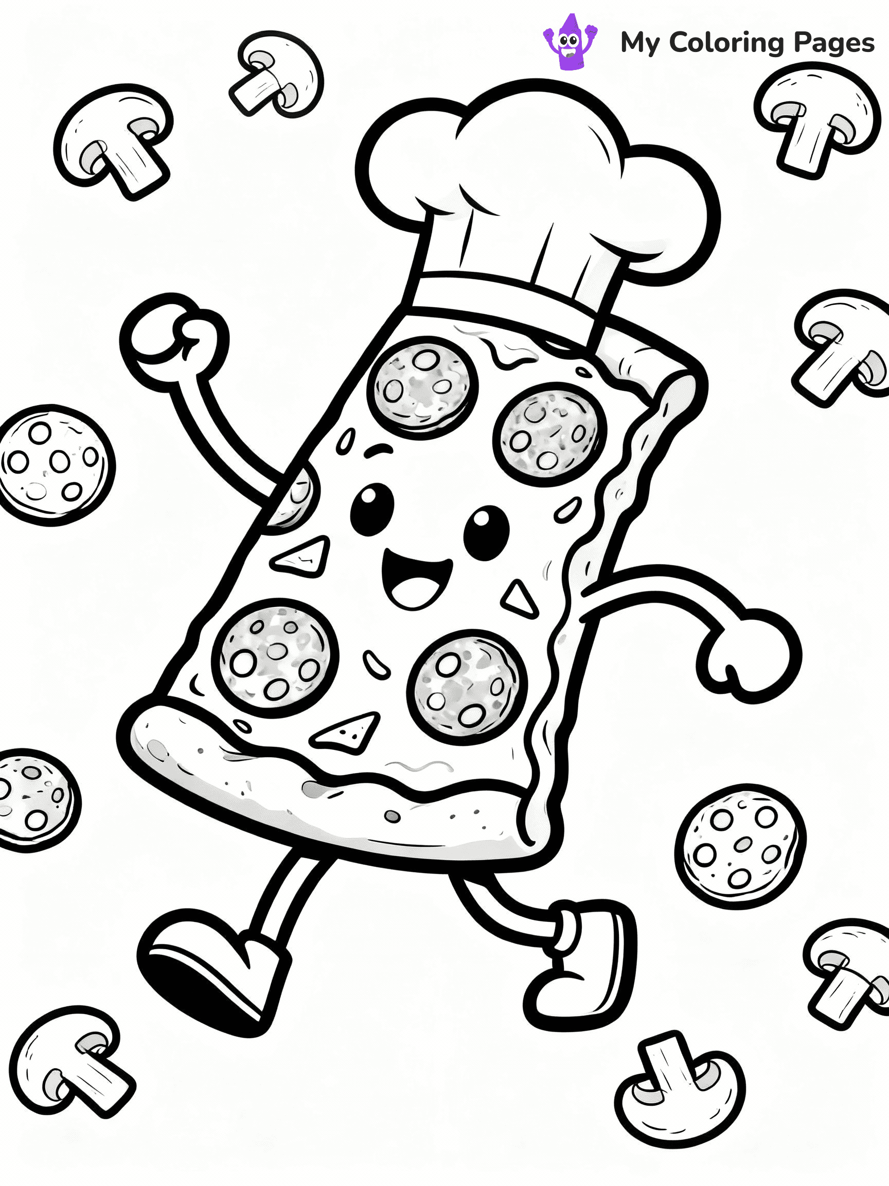 Pizza Coloring Pages - 38