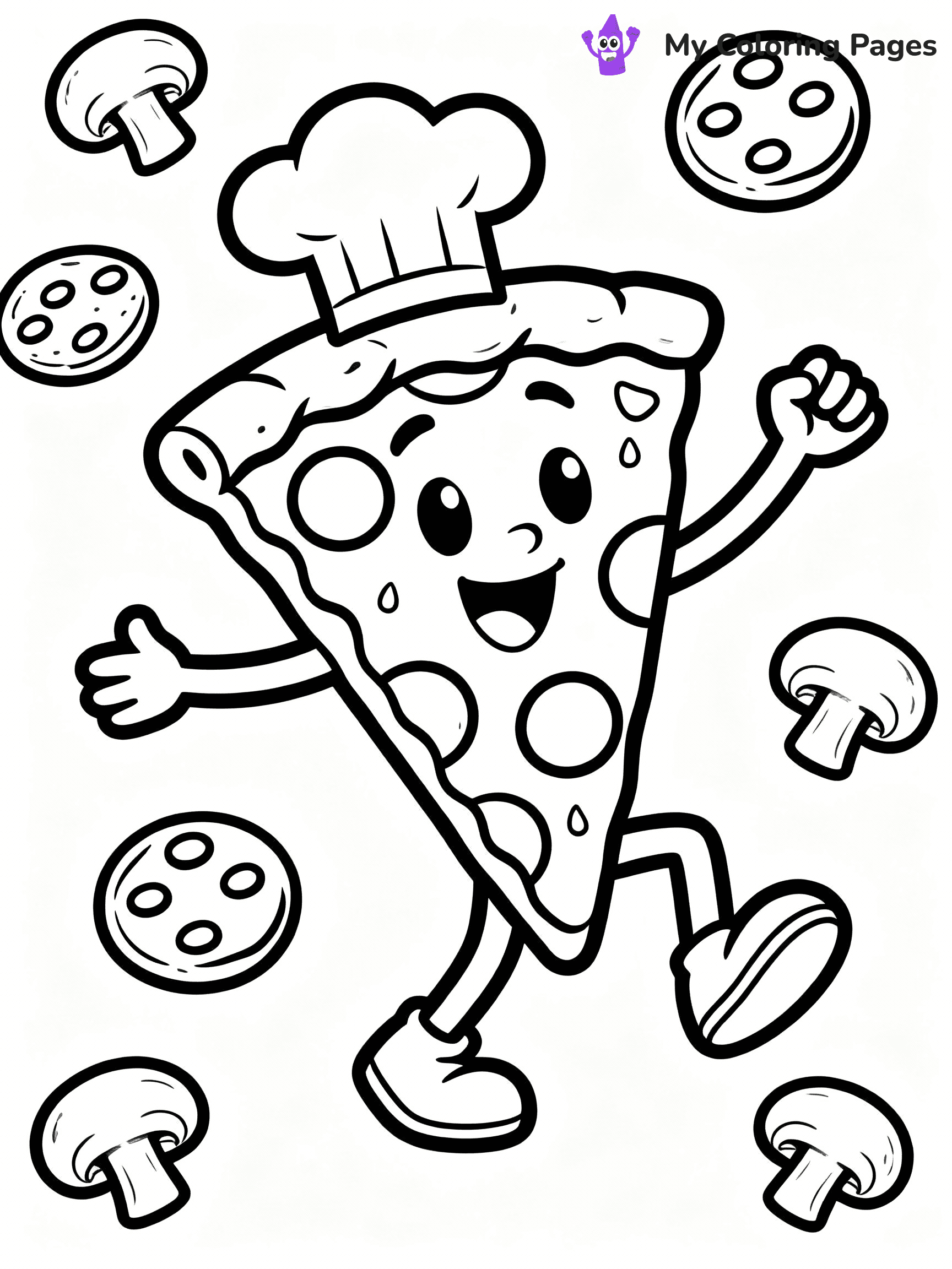 Pizza Coloring Pages - 36