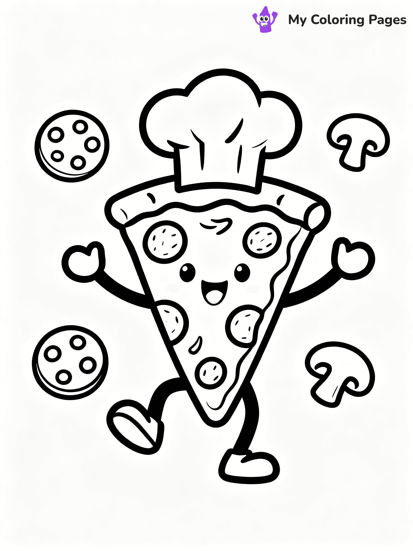 Pizza Coloring Pages - 33