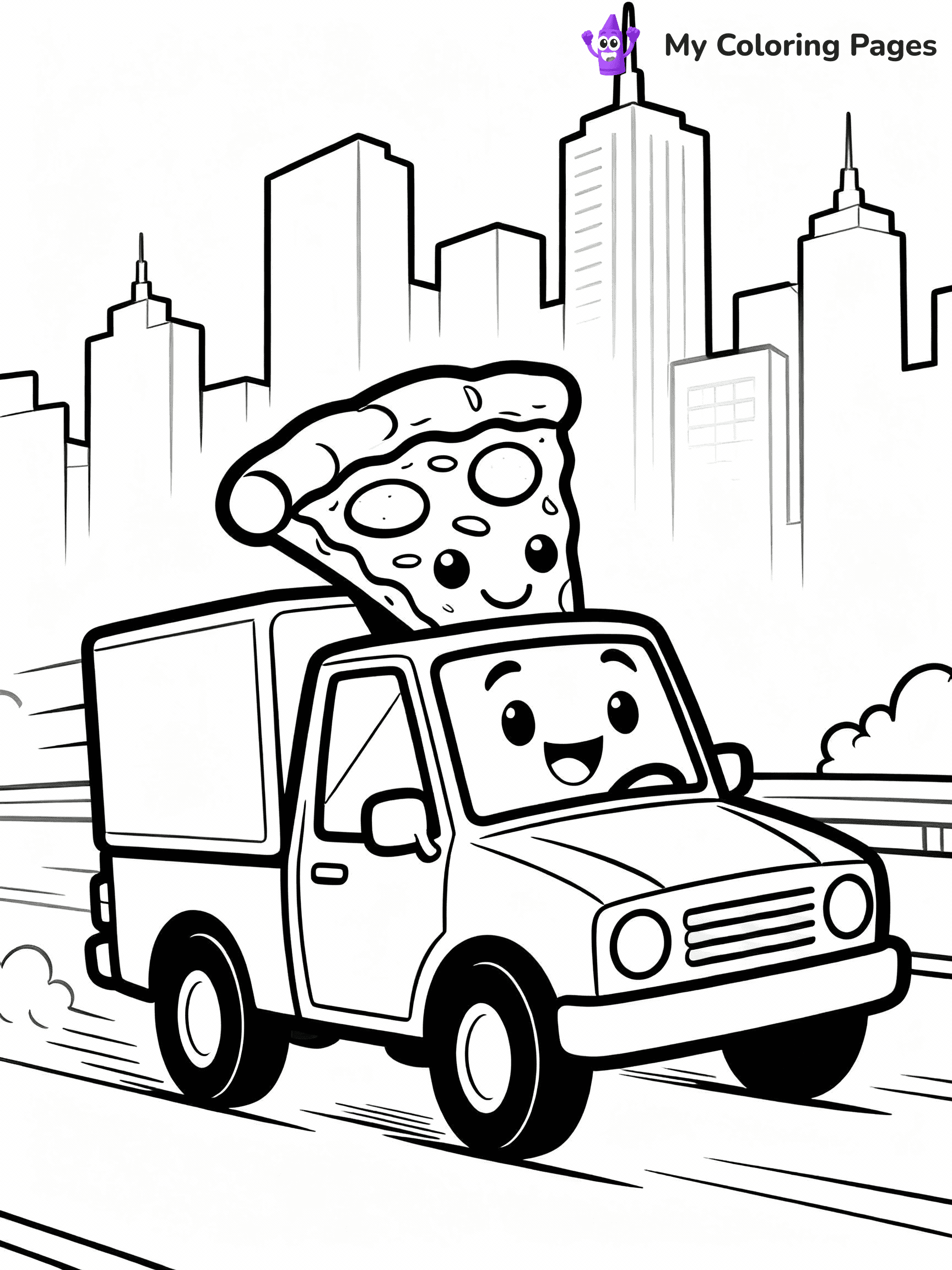 Pizza Coloring Pages - 26