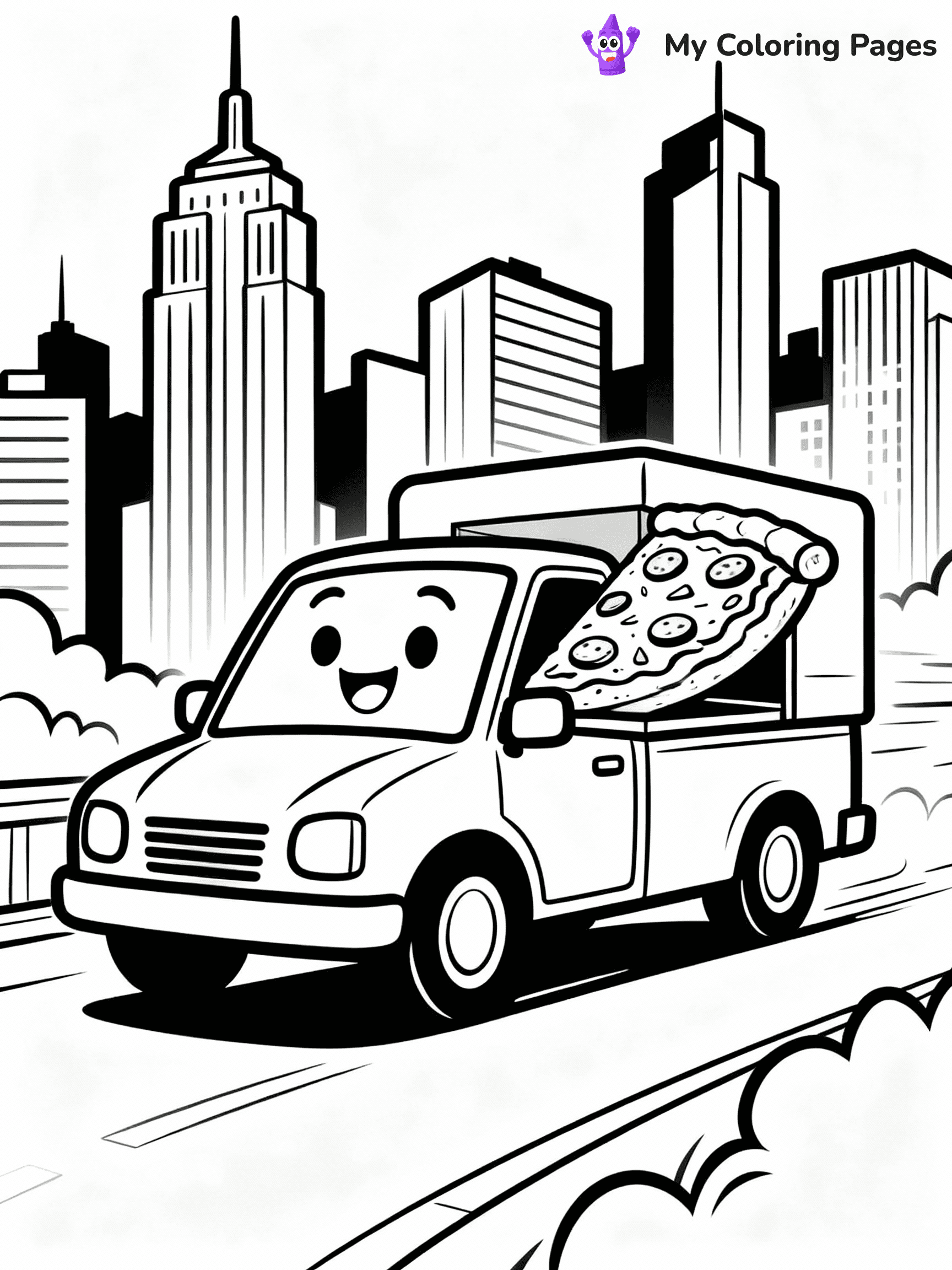 Pizza Coloring Pages - 25