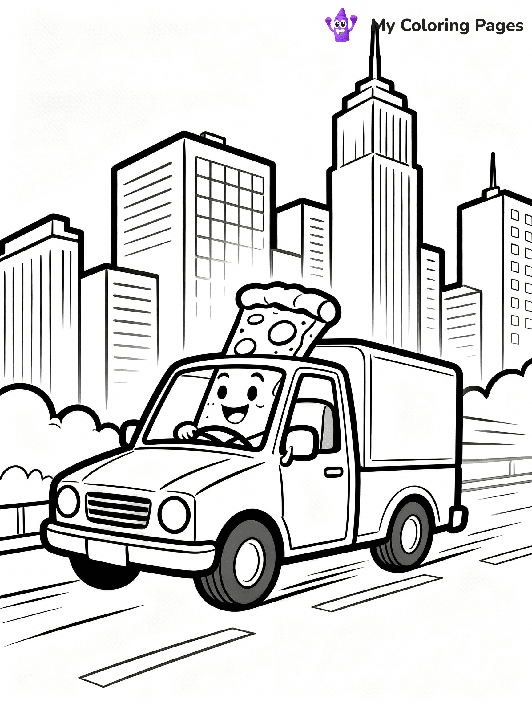 Pizza Coloring Pages - 24