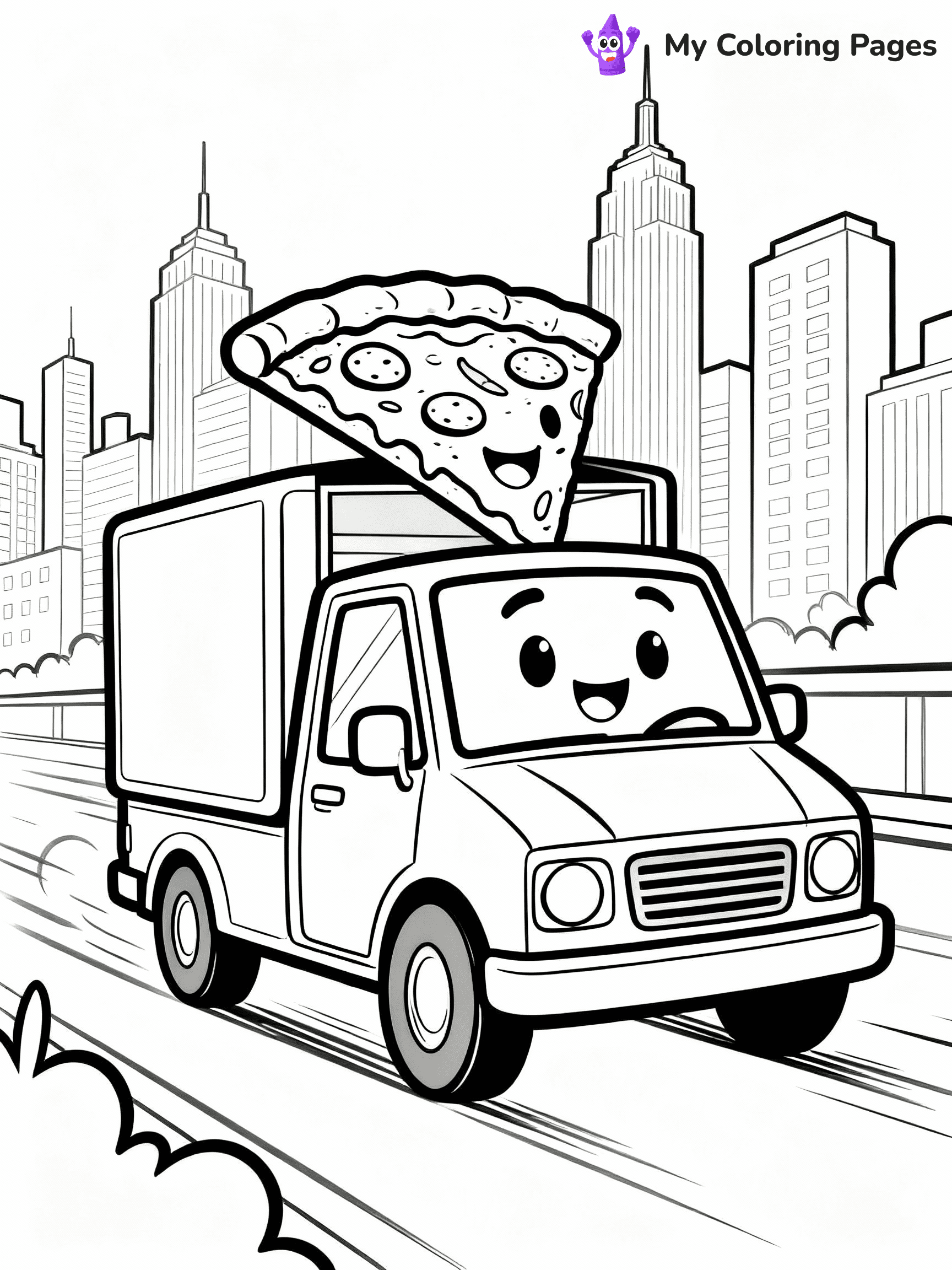 Pizza Coloring Pages - 23