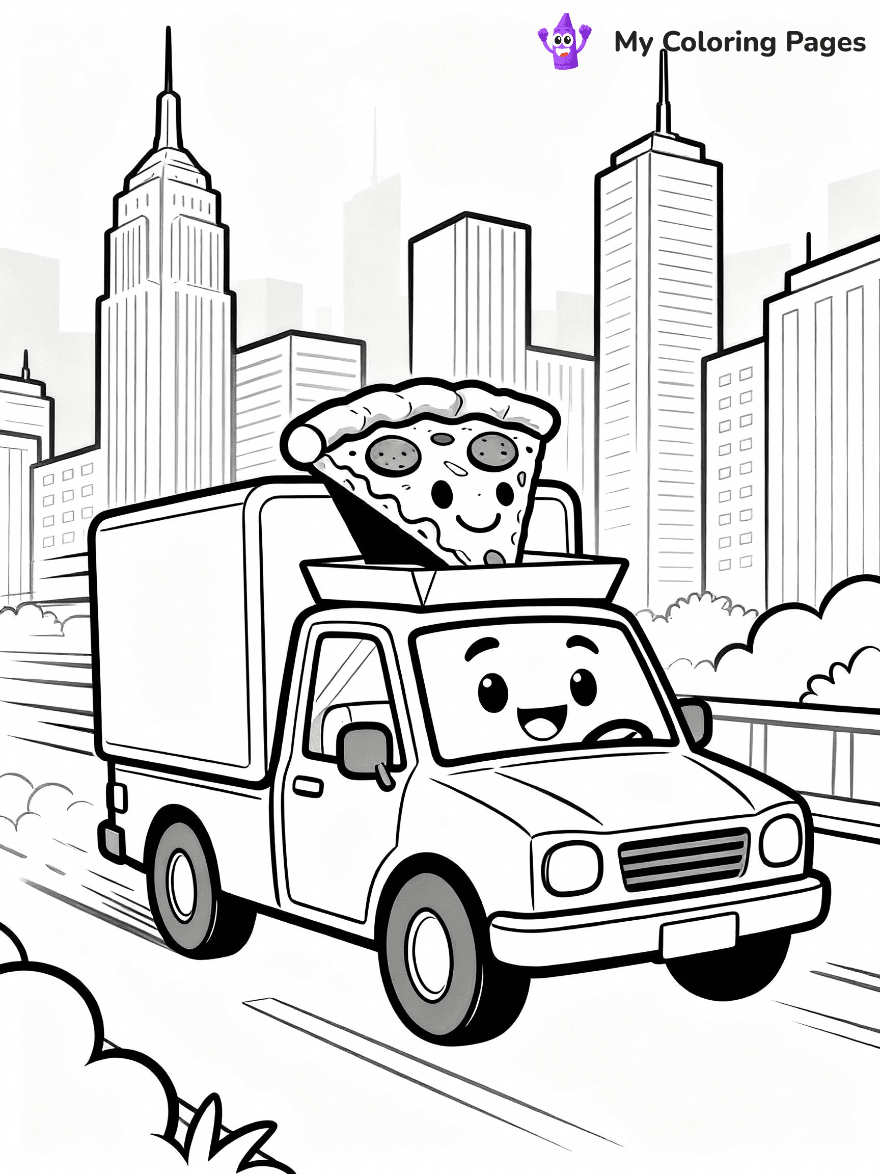 Pizza Coloring Pages - 21