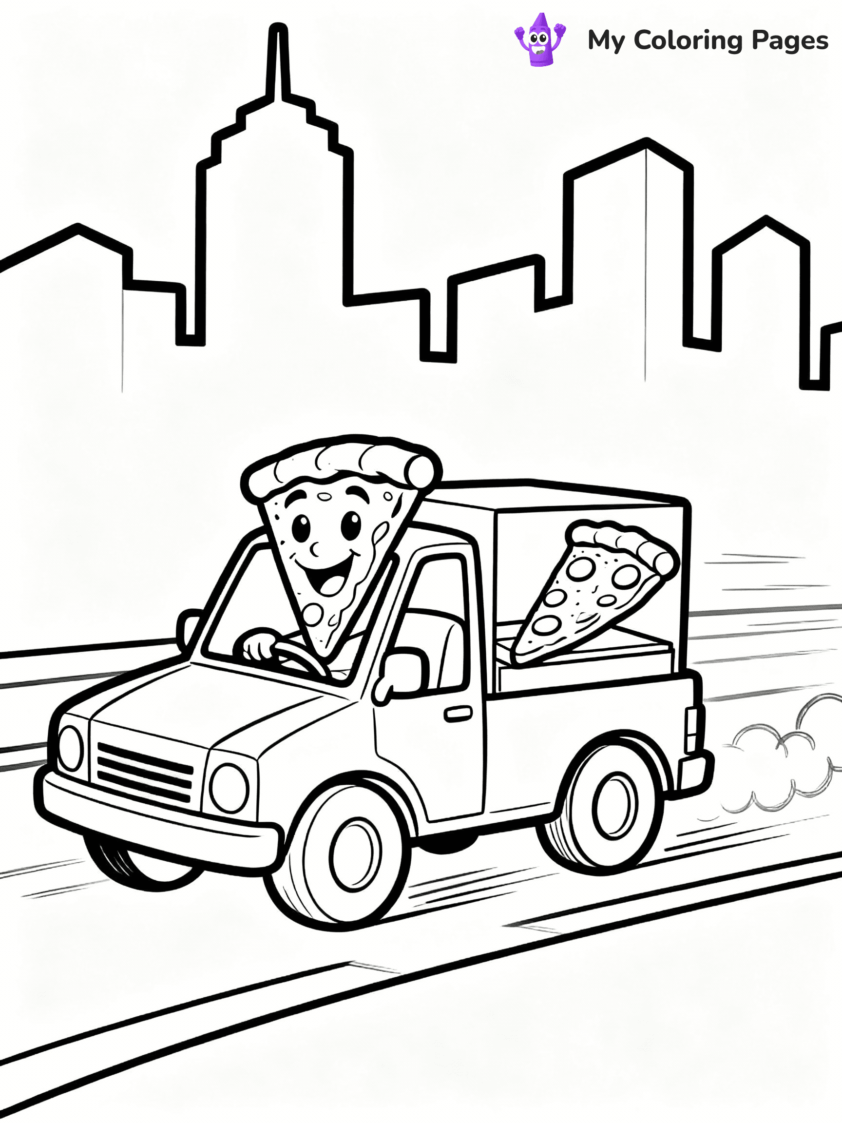 Pizza Coloring Pages - 19