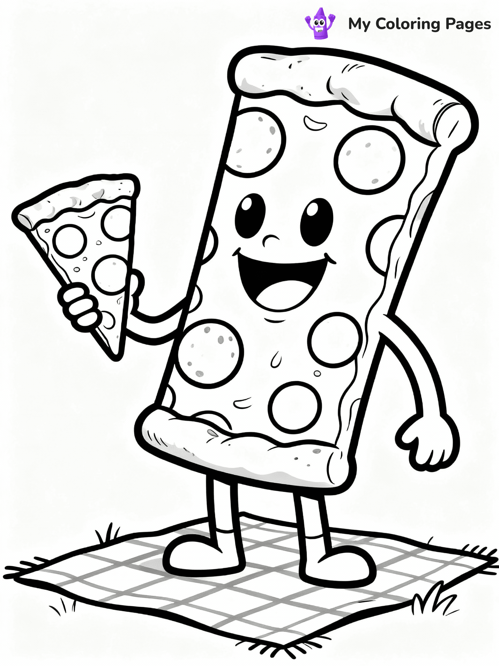 Pizza Coloring Pages - 12