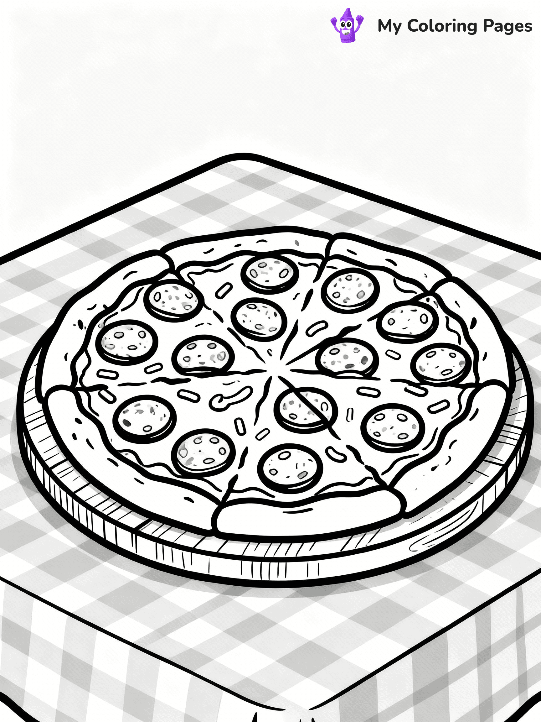 Pizza Coloring Pages - 9