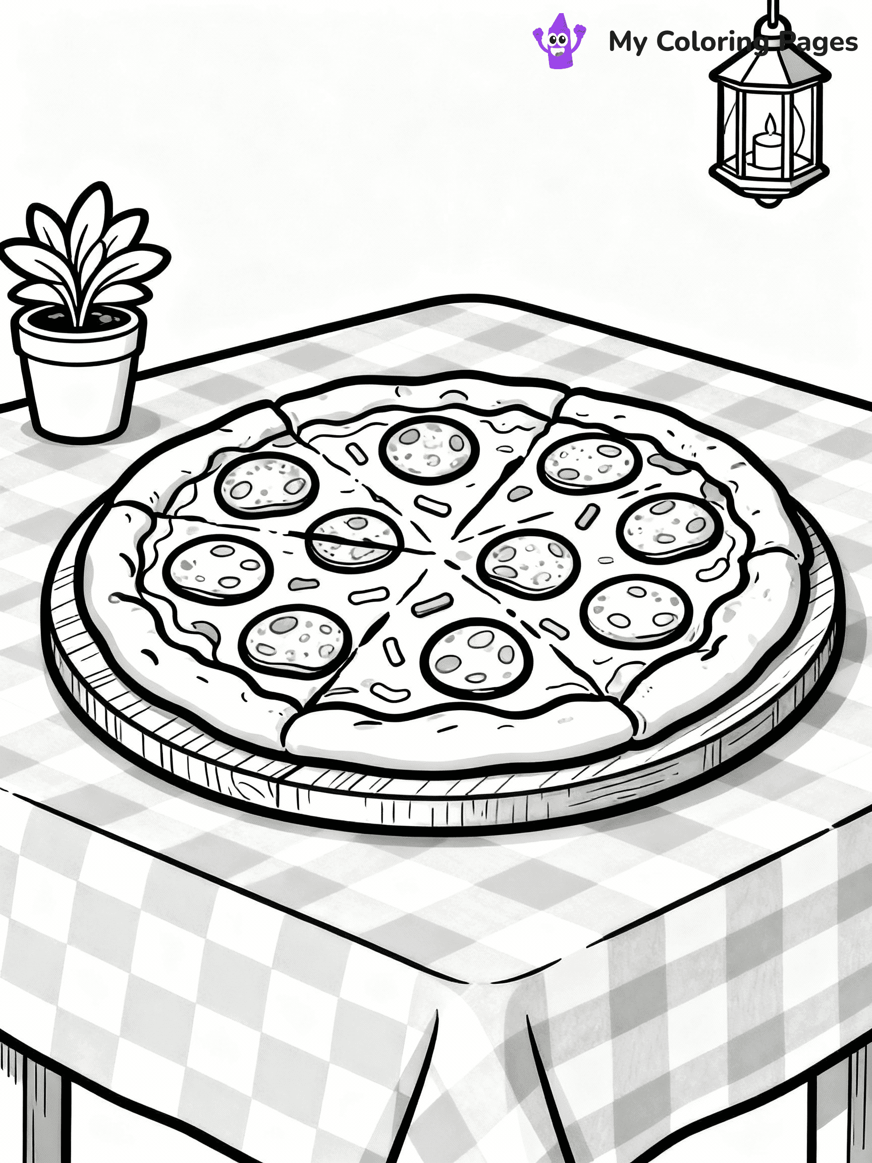 Pizza Coloring Pages - 3