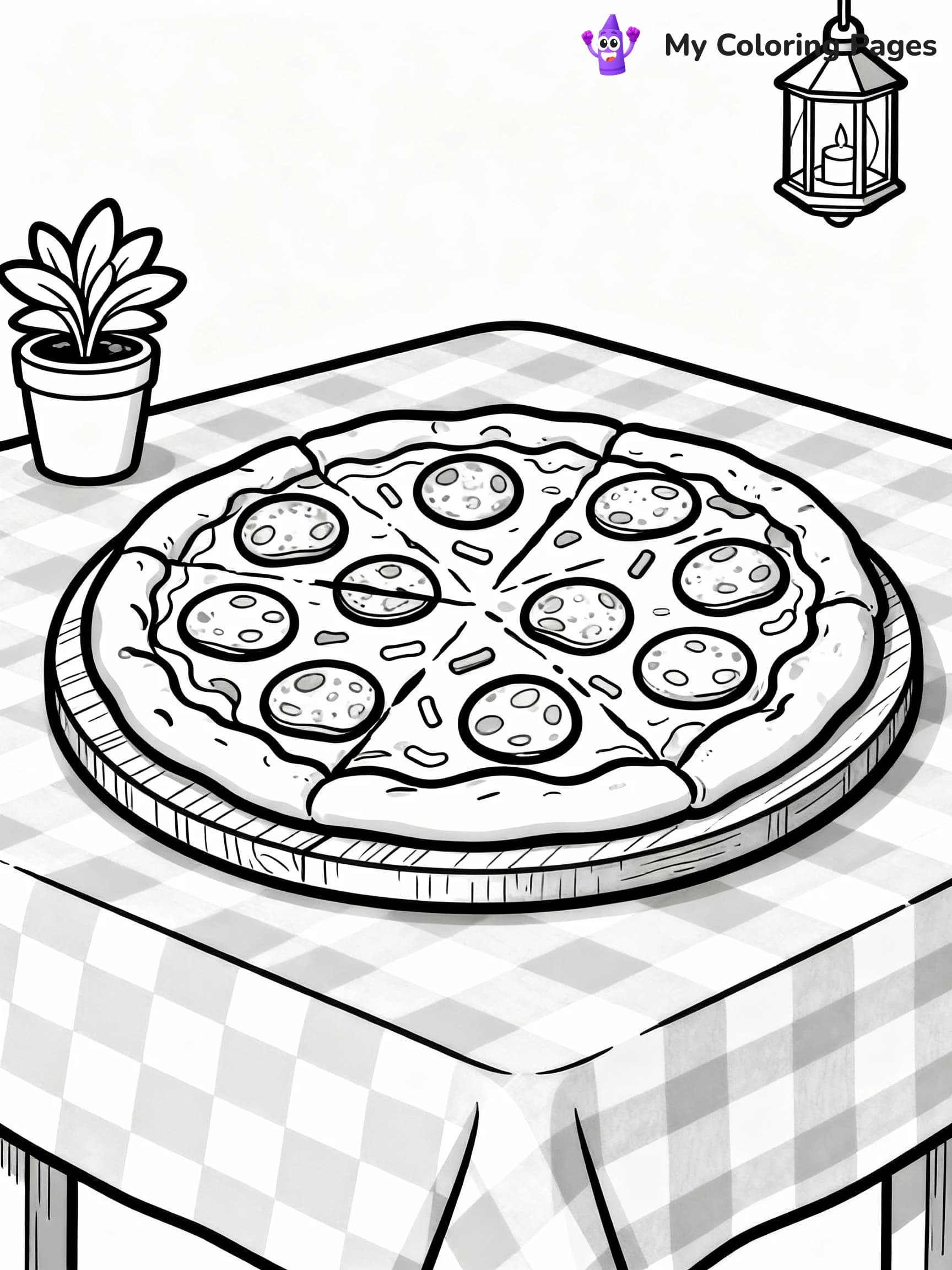 Pizza Coloring Pages - 3
