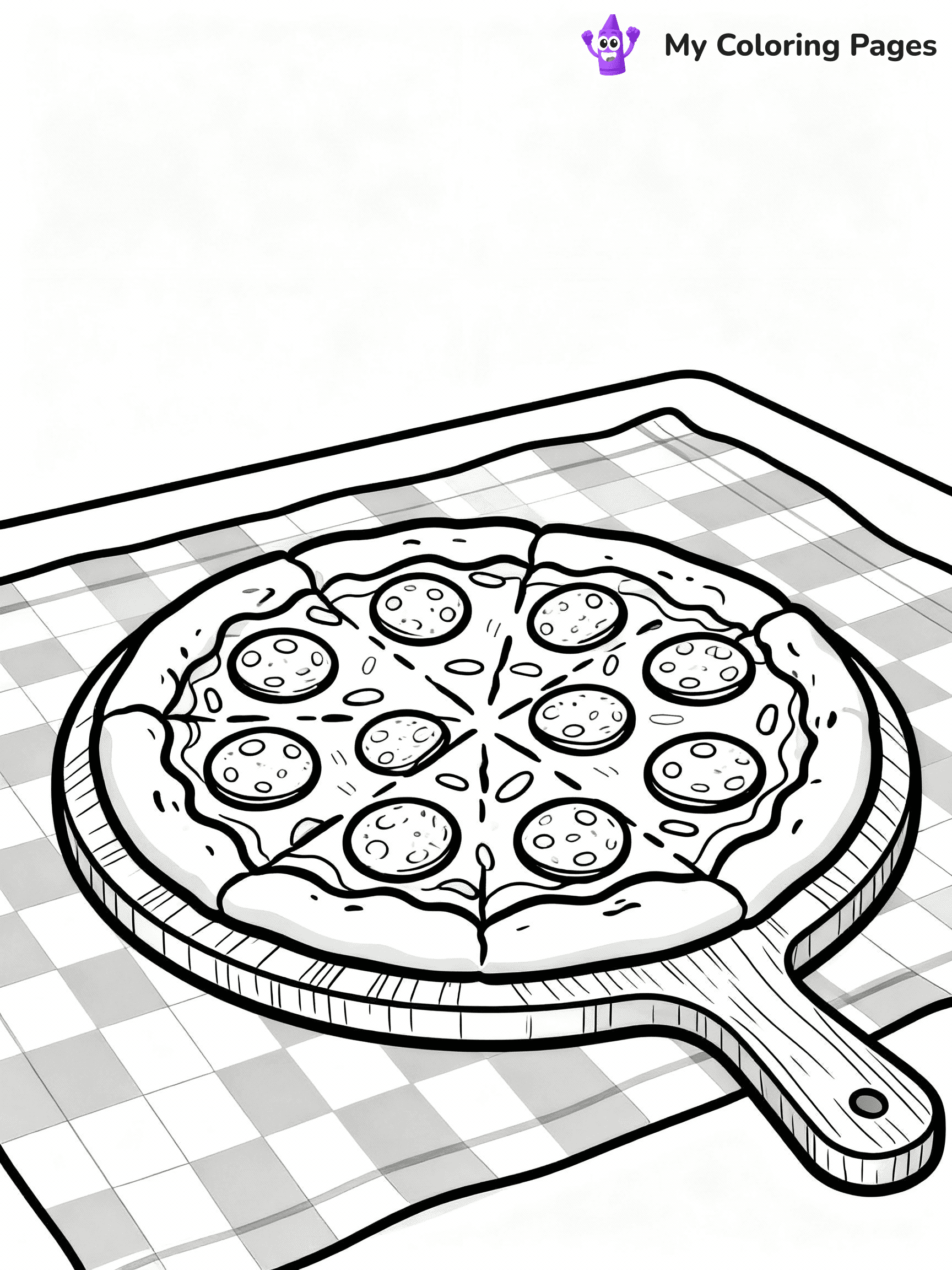 Pizza Coloring Pages - 2