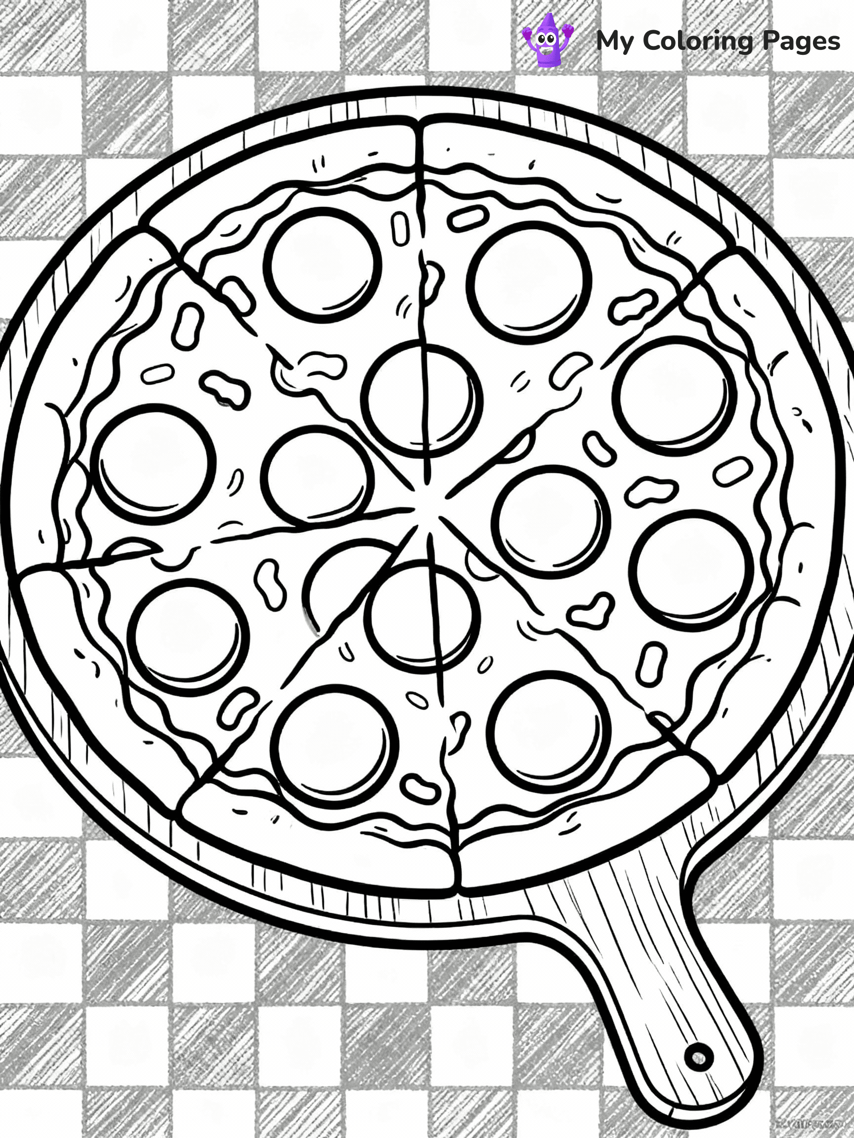 Pizza Coloring Pages - 1