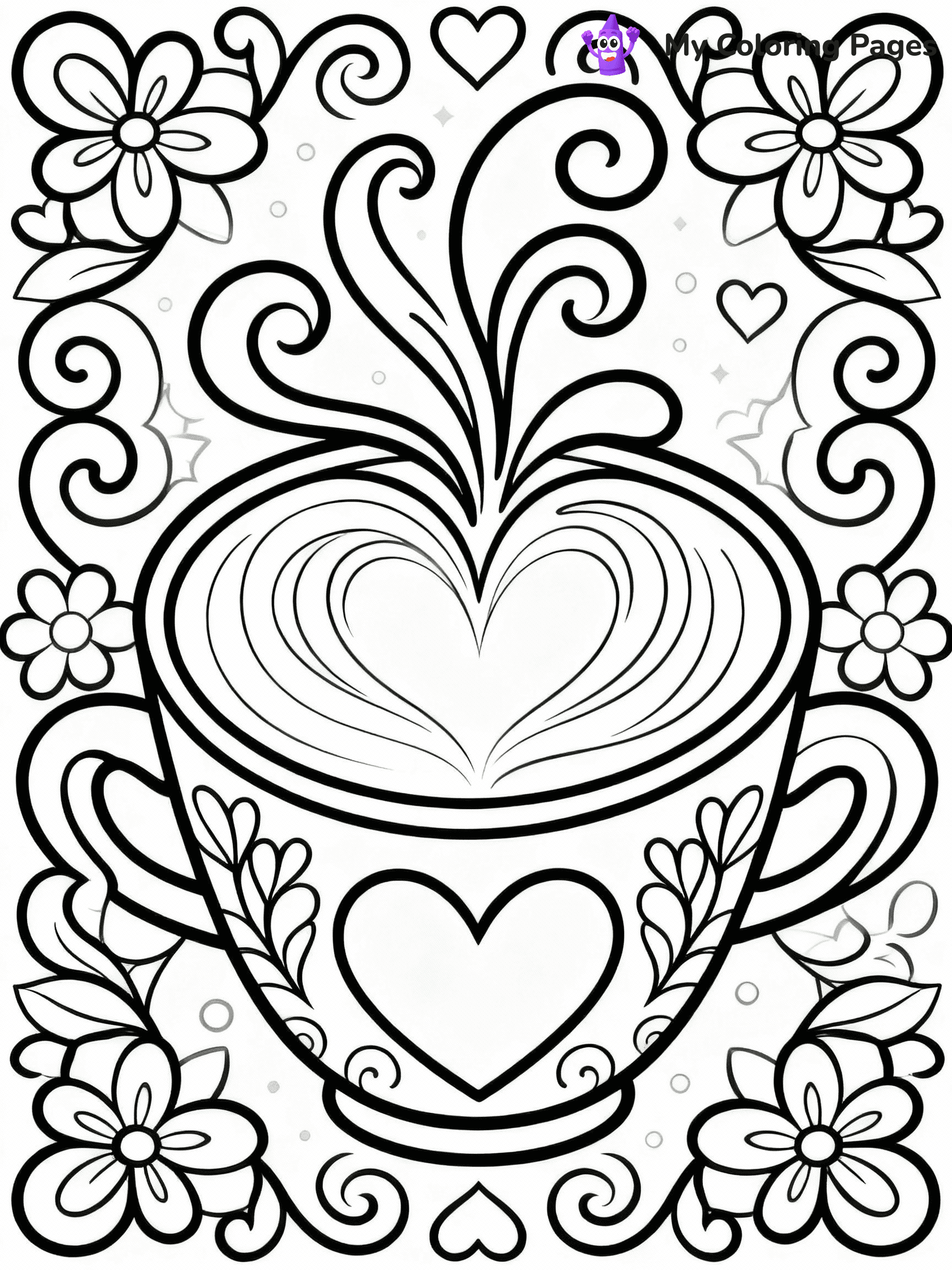 Coffee Coloring Pages - 27