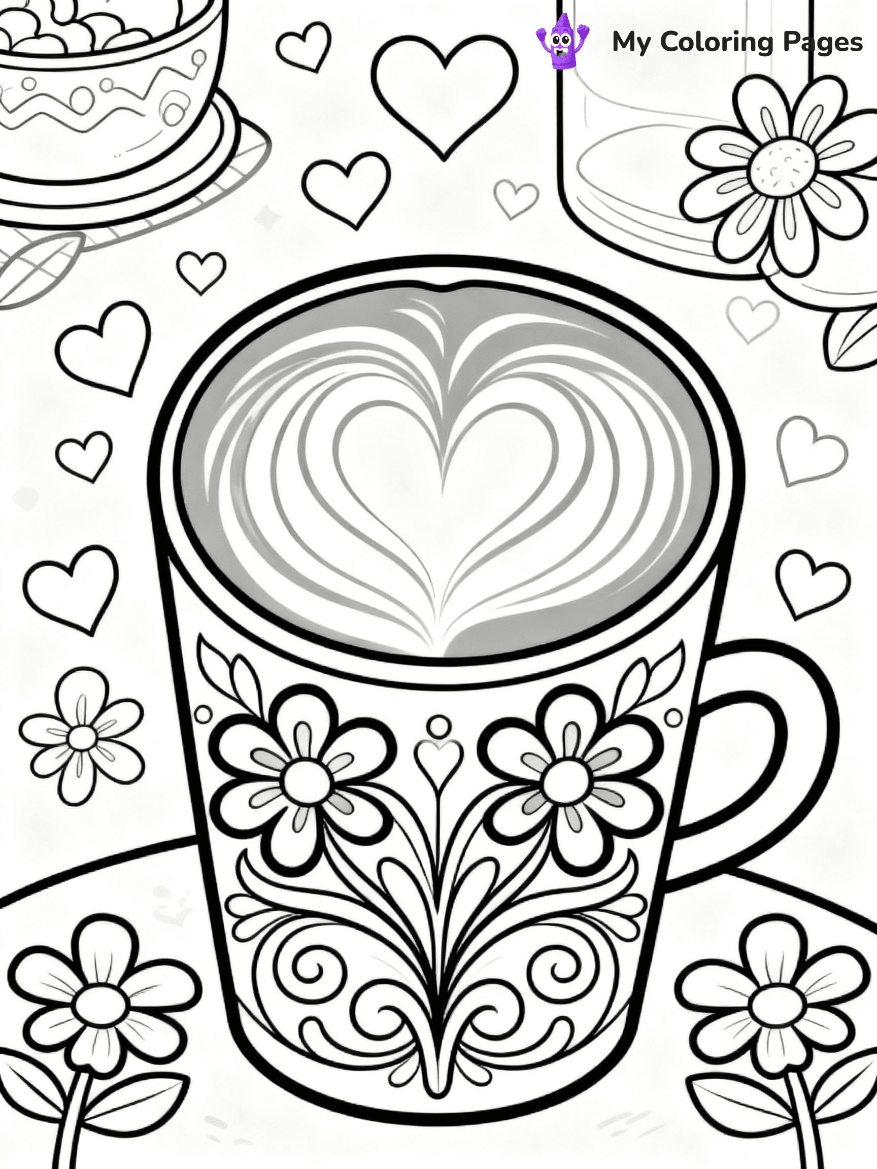 Coffee Coloring Pages - 25