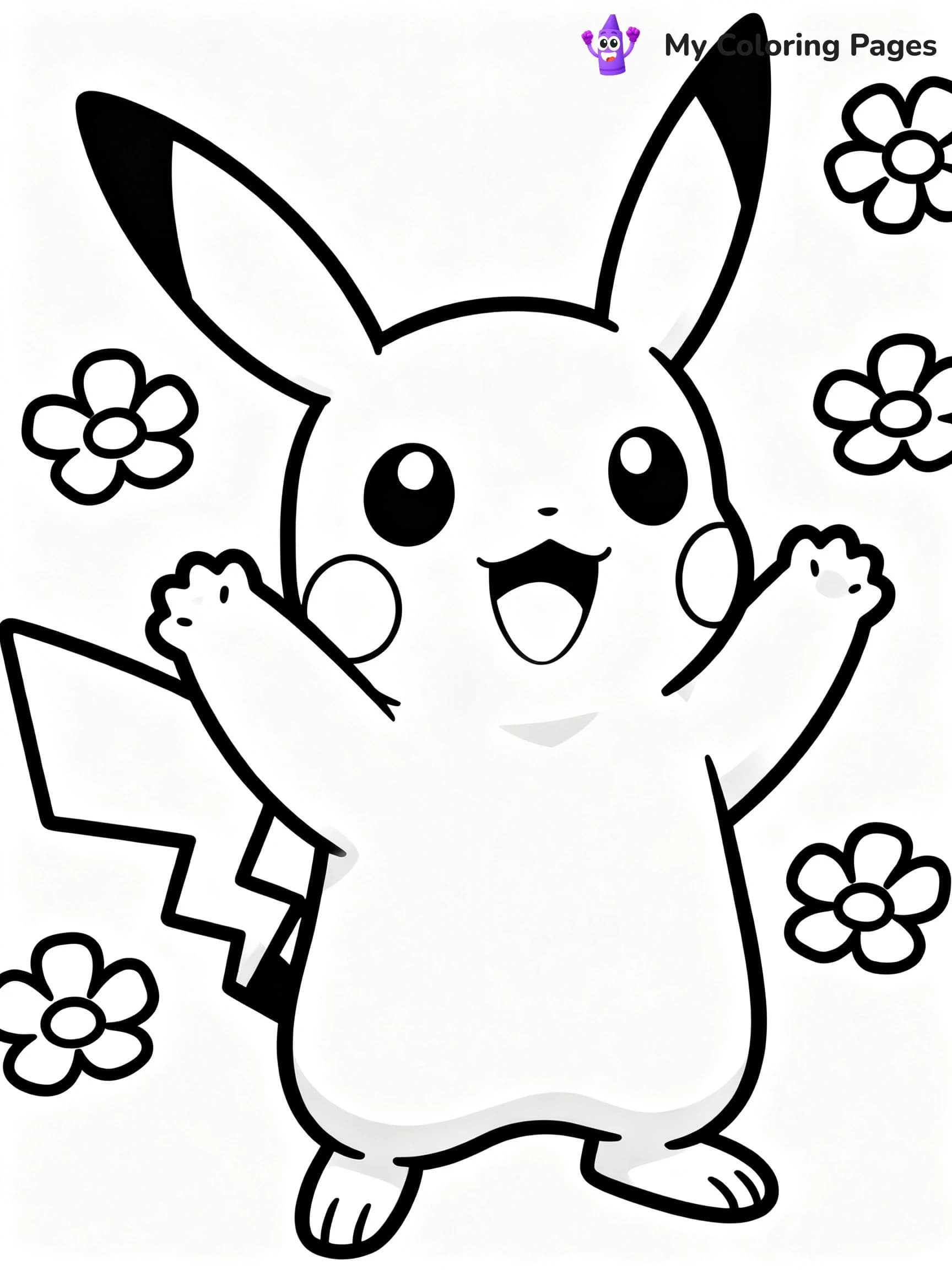 Raichu Coloring Pages - 12
