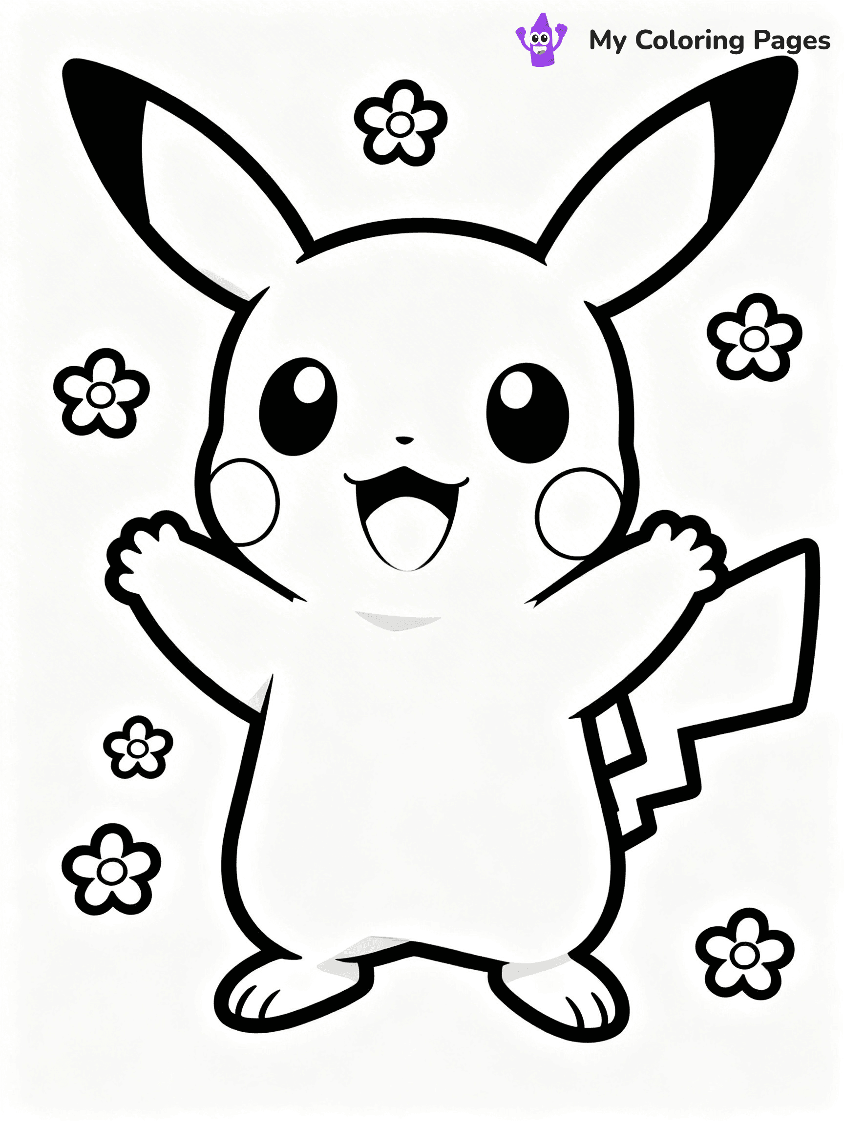Raichu Coloring Pages - 9