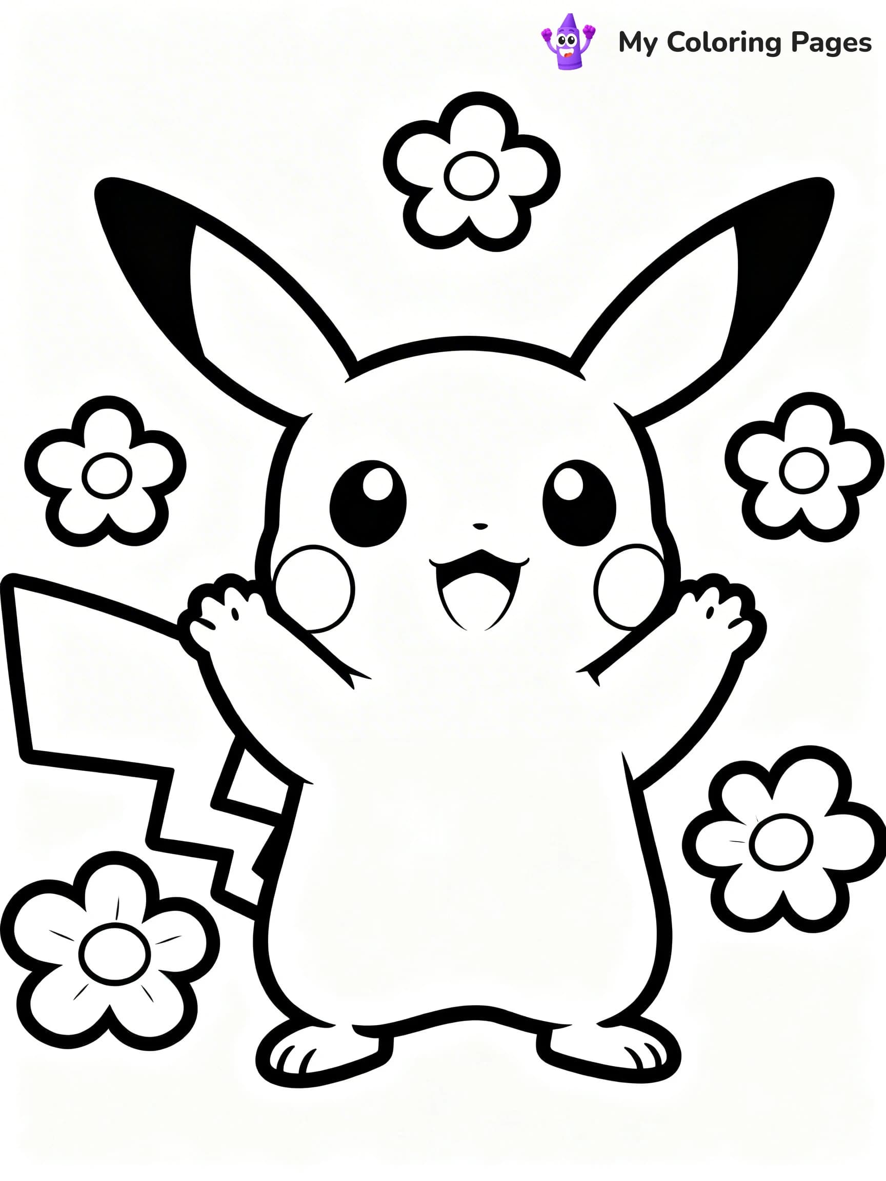 Raichu Coloring Pages - 7