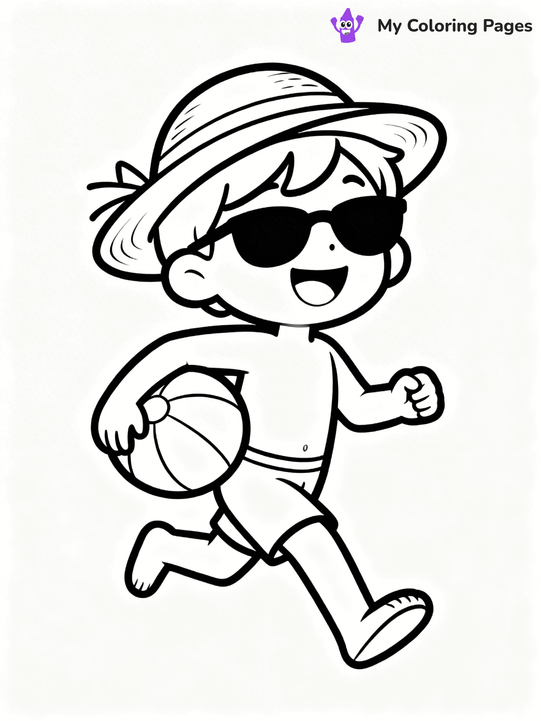 Beach Ball Coloring Pages - 24