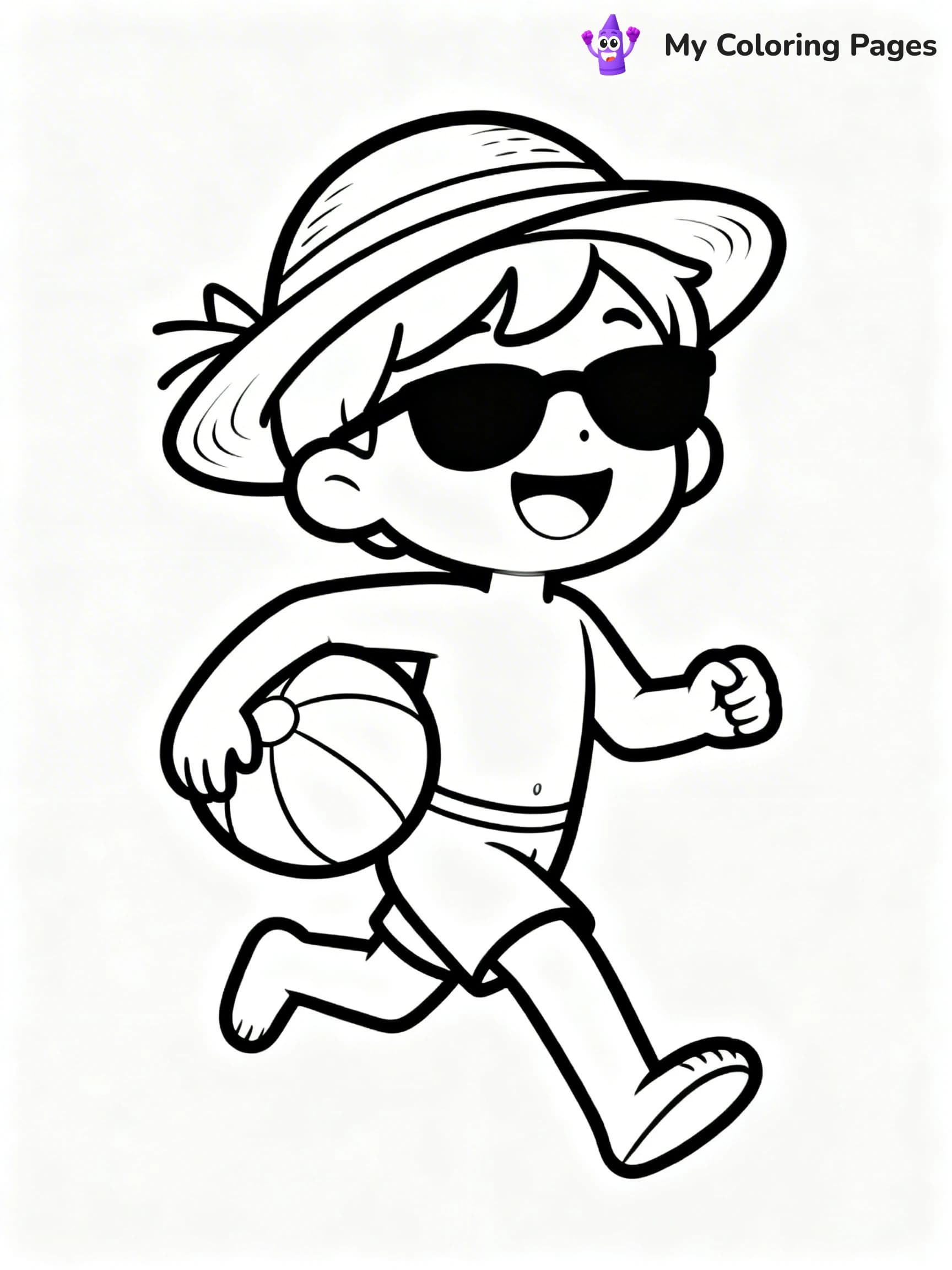 Beach Ball Coloring Pages - 24