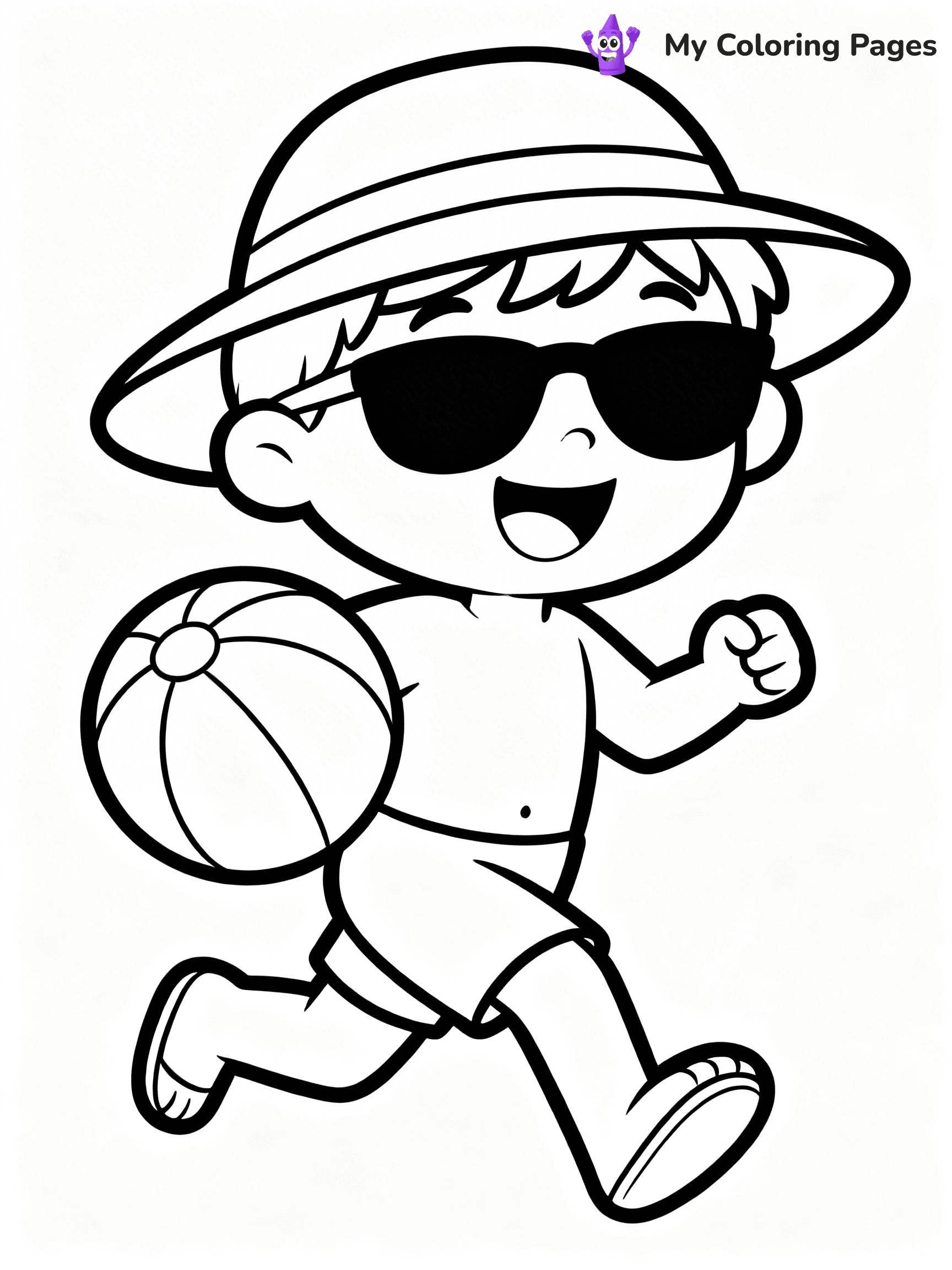 Beach Ball Coloring Pages - 23