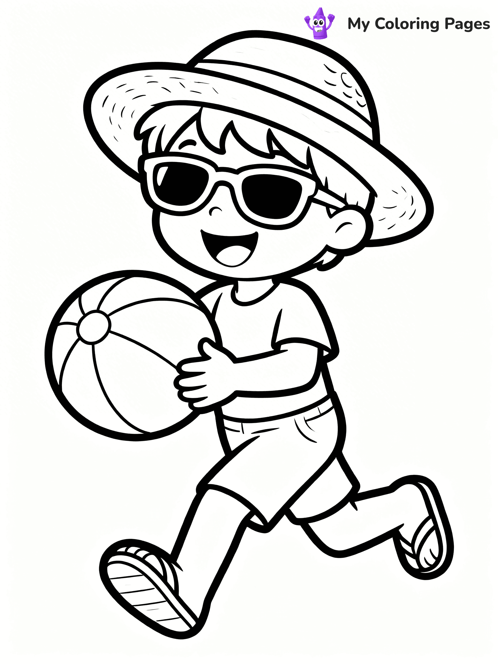 Beach Ball Coloring Pages - 22